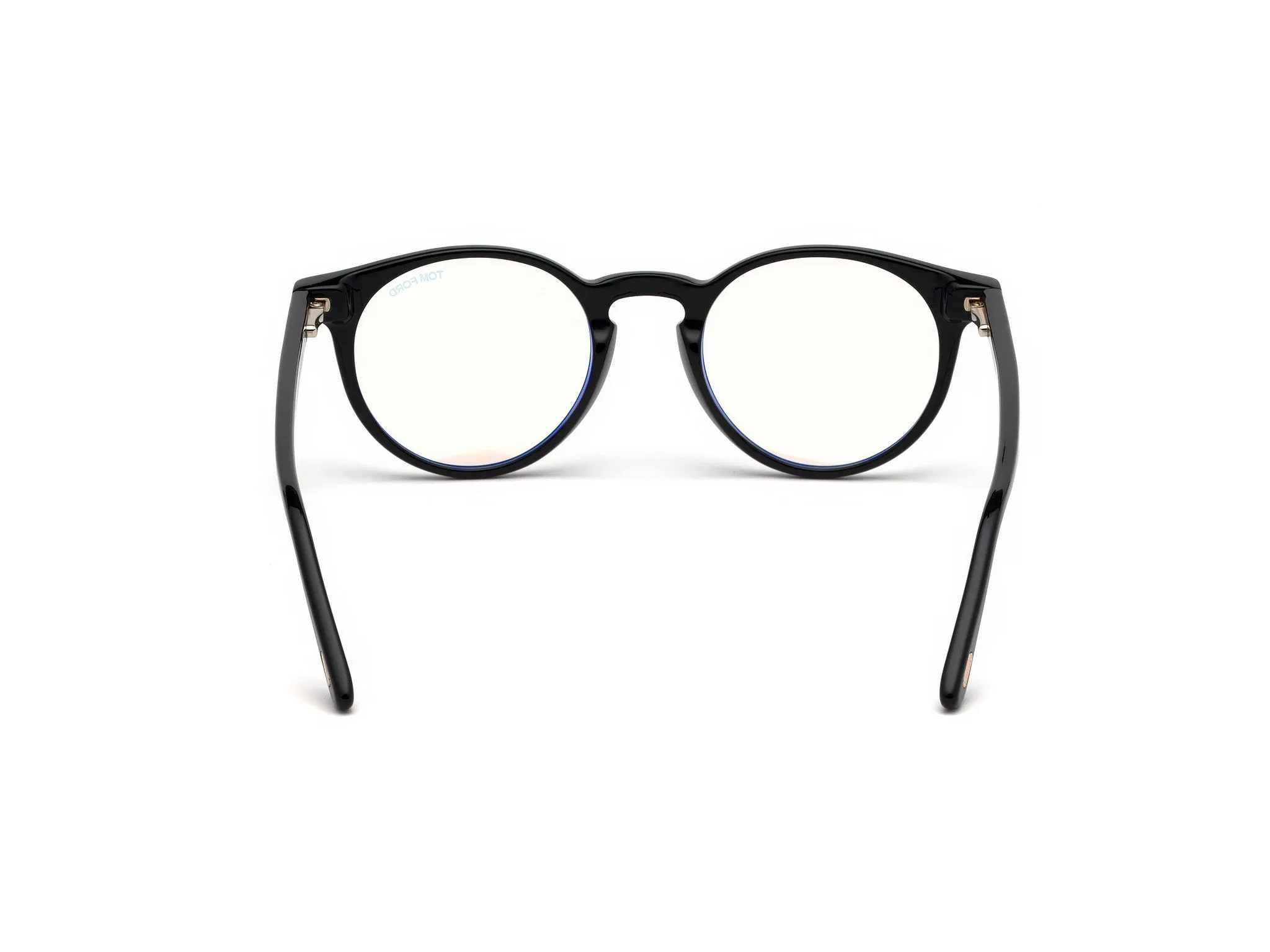 TOM FORD FT5557-B 1 Montature da vista Acetato Nero Rotonda Normale - immagine 4