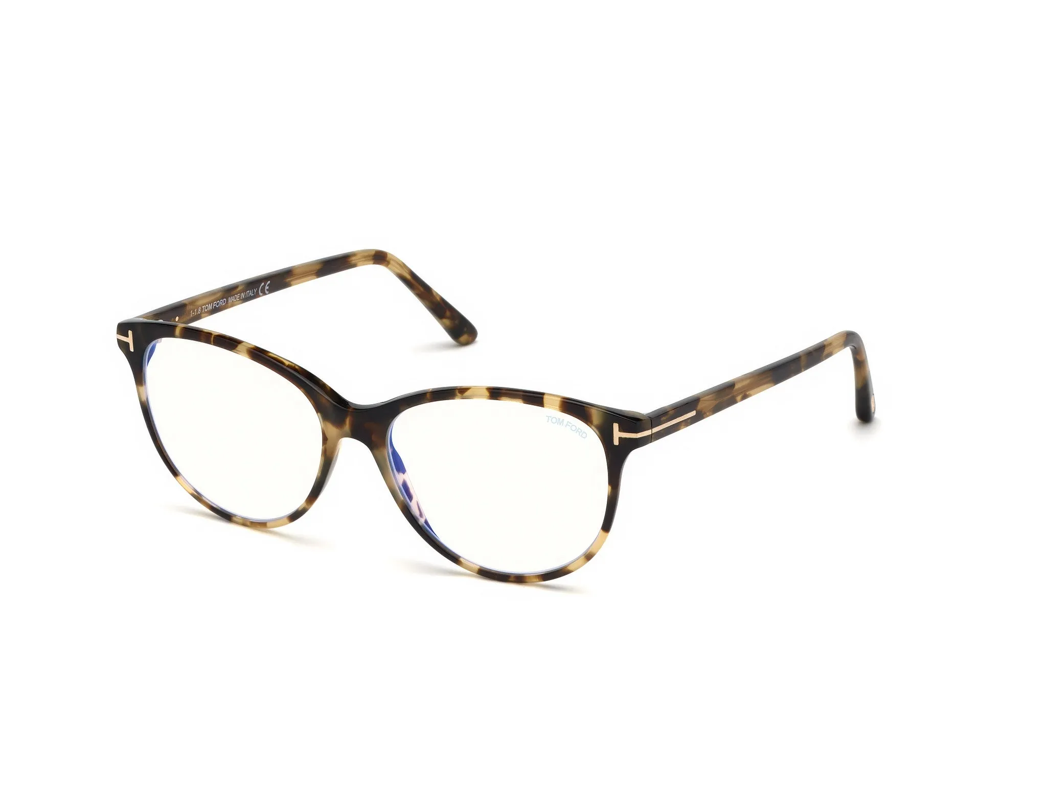 TOM FORD FT5544-B 55 Montature da vista Acetato Havana Cat Eye Normale - immagine 1