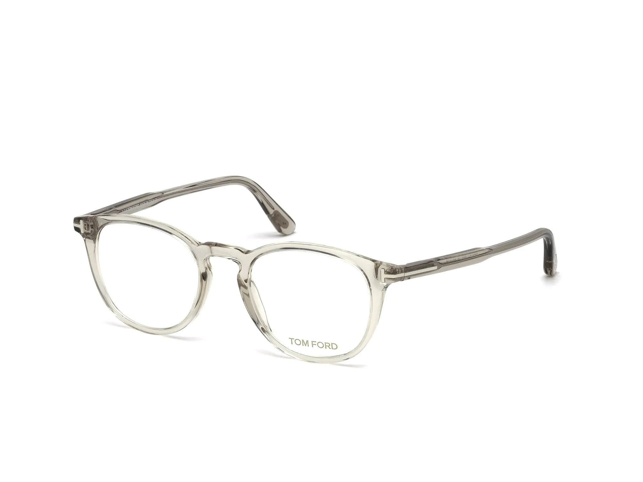 TOM FORD FT5401 20 Montature da vista Acetato Grigio Rotonda Normale - immagine 1