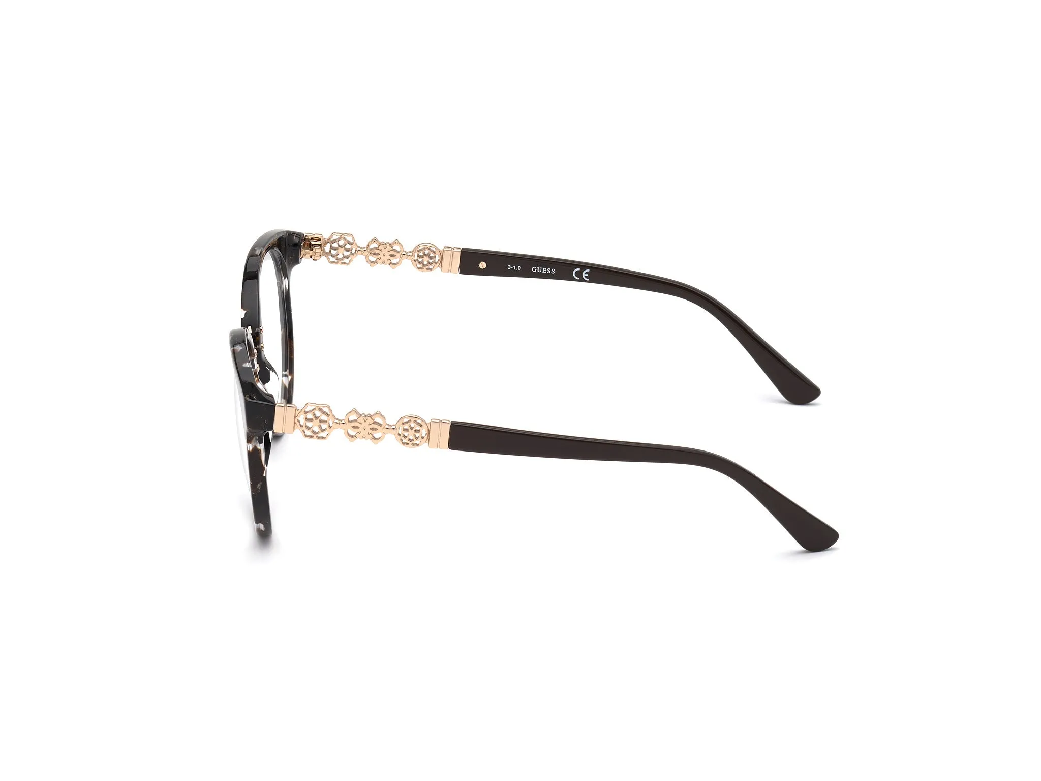 Guess GU2834 50 Montature da vista Acetato Marrone Rotonda Normale - immagine 3