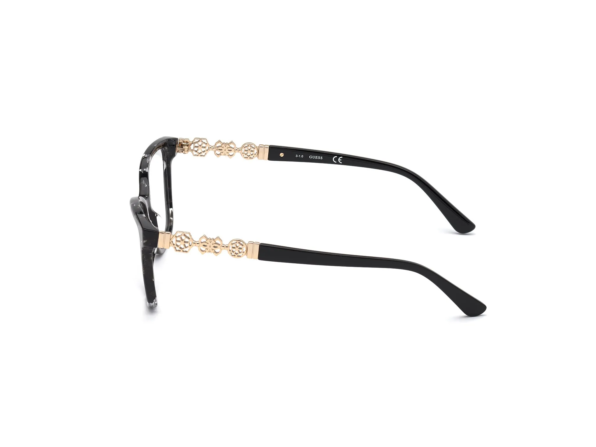 Guess GU2832 005 Montature da vista Acetato Nero Squadrata Normale - immagine 3