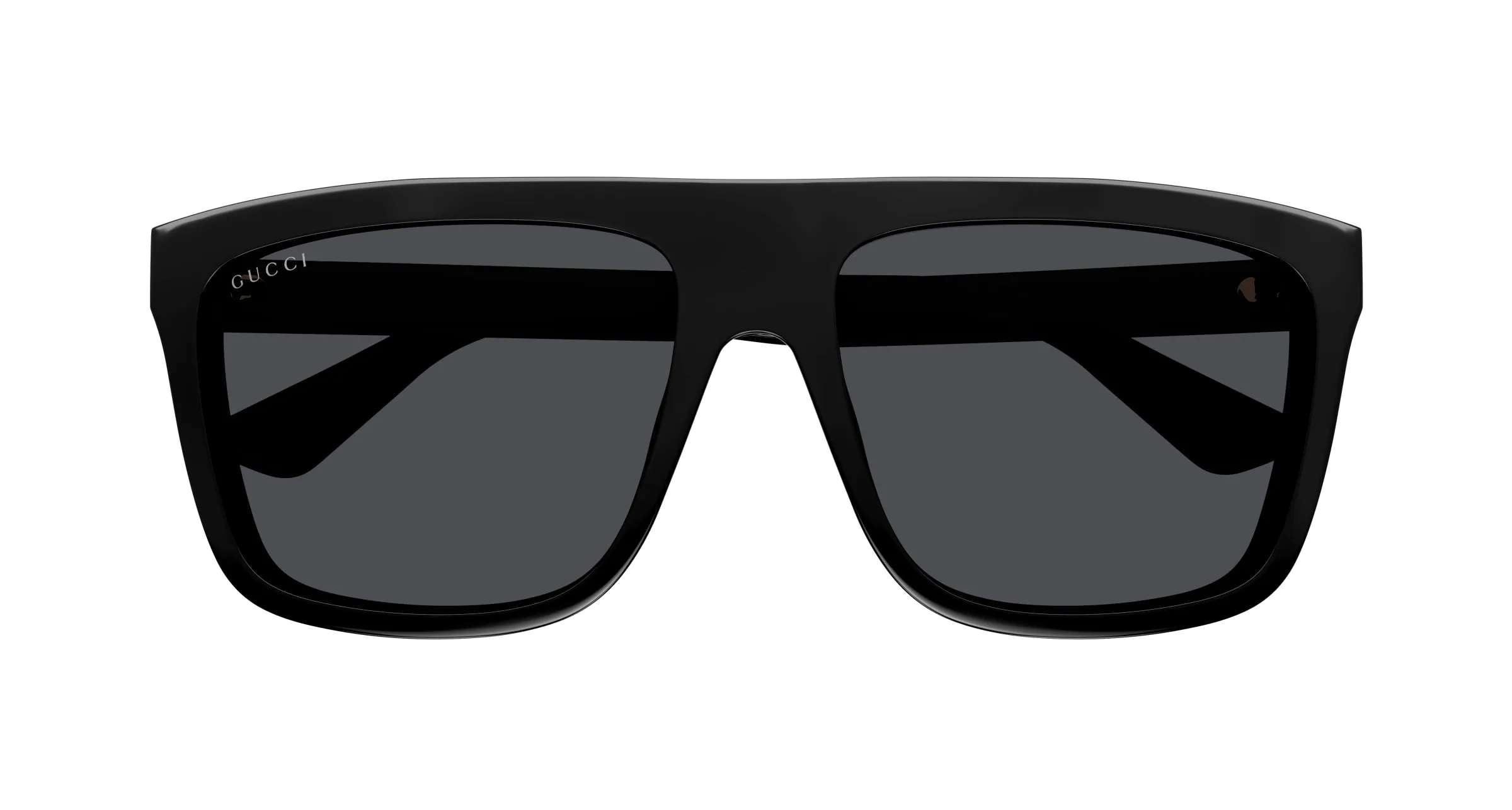 Gucci GG0748S 001 Occhiali da sole Iniettato Nero Grigio Squadrata Normale - immagine 2