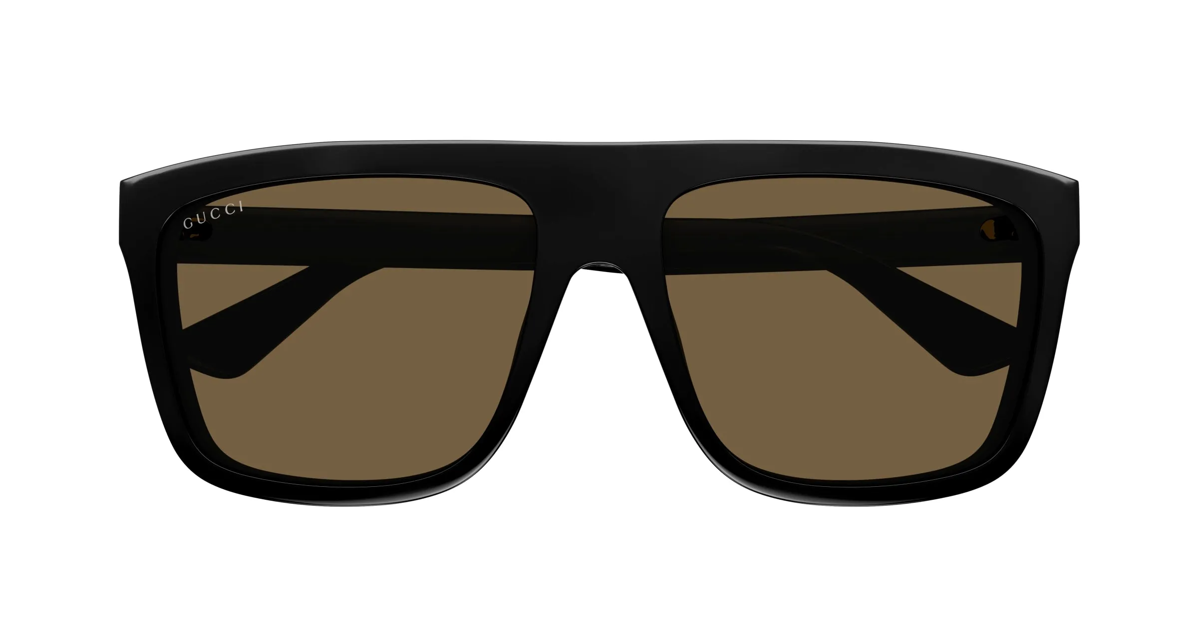 Gucci GG0748S 002 Occhiali da sole Iniettato Nero Marrone Squadrata Normale - immagine 2