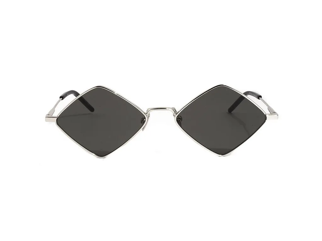 SAINT LAURENT SL 302 LISA 001 Occhiali da sole Metallo Argento Grigio Geometrica Normale - immagine 2