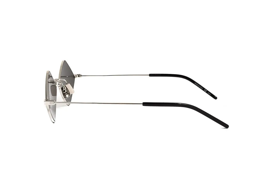 SAINT LAURENT SL 302 LISA 001 Occhiali da sole Metallo Argento Grigio Geometrica Normale - immagine 4