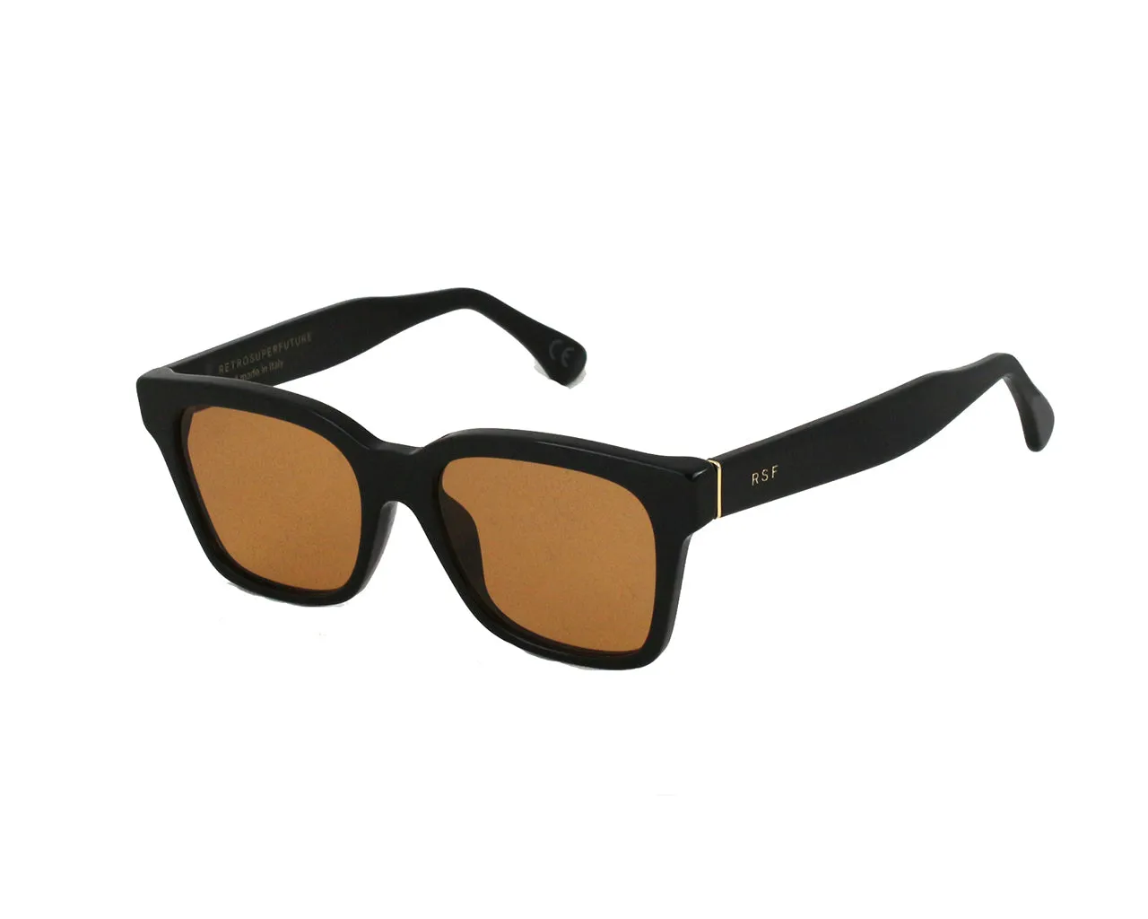 Retrosuperfuture 9I2 AMERICA REFINED Occhiali da sole Acetato Nero Marrone Squadrata - immagine 1