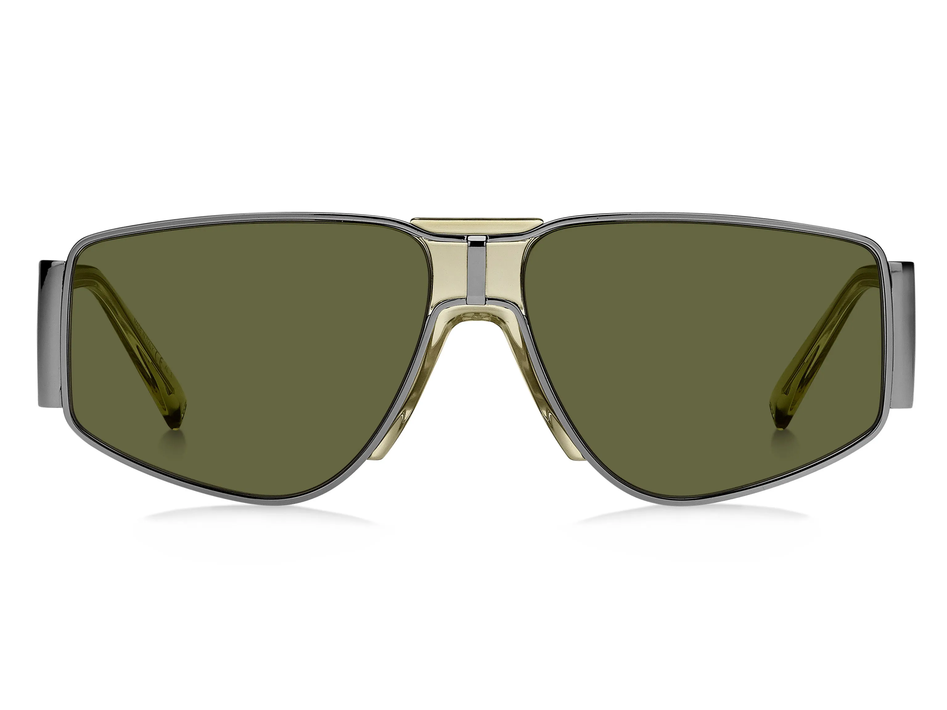 Givenchy GV 7166/S SMF/QT Occhiali da sole Metallo Argento Verde Squadrata Normale - immagine 2