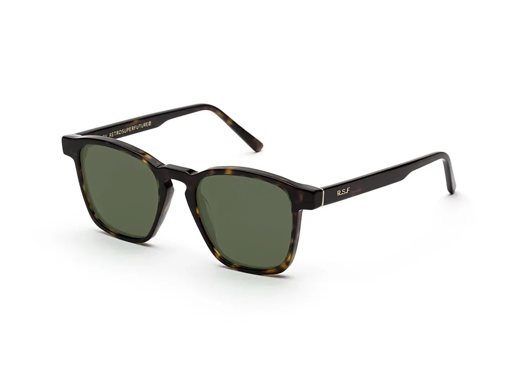 Retrosuperfuture 26D UNICO 3627 GREEN Occhiali da sole Acetato Havana Verde Squadrata Normale - immagine 1