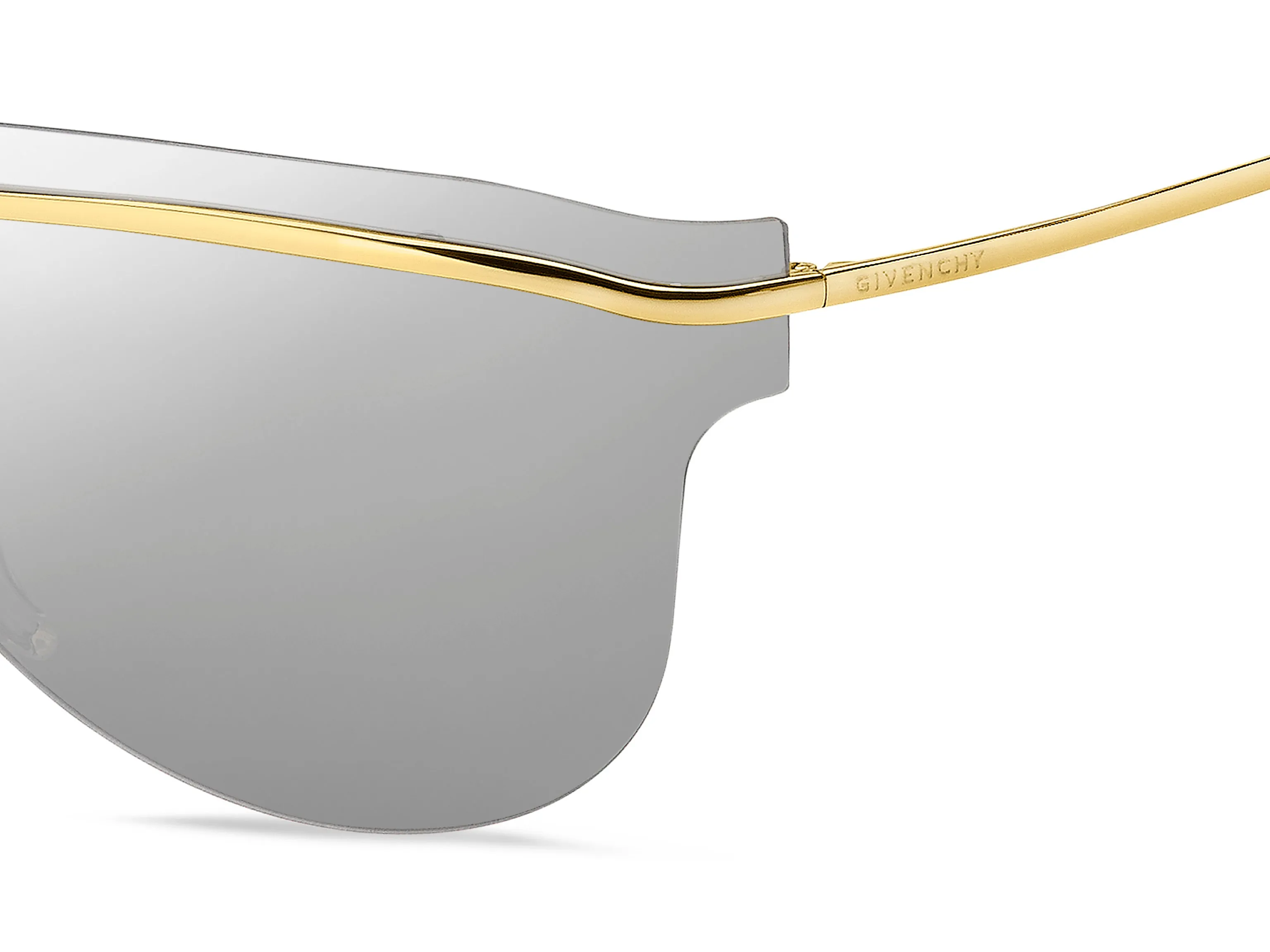Givenchy GV 7169/S 83I/T4 Occhiali da sole Metallo Oro Grigio Oversize Normale Specchiato - immagine 3