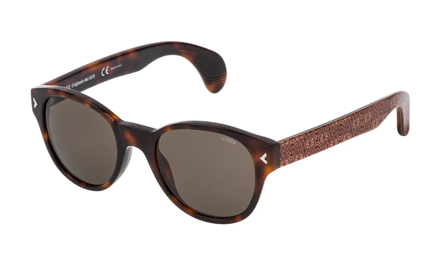 Lozza SL1913L MACHO 09AJ Occhiali da sole Acetato Havana Marrone Pantos Normale - immagine 1