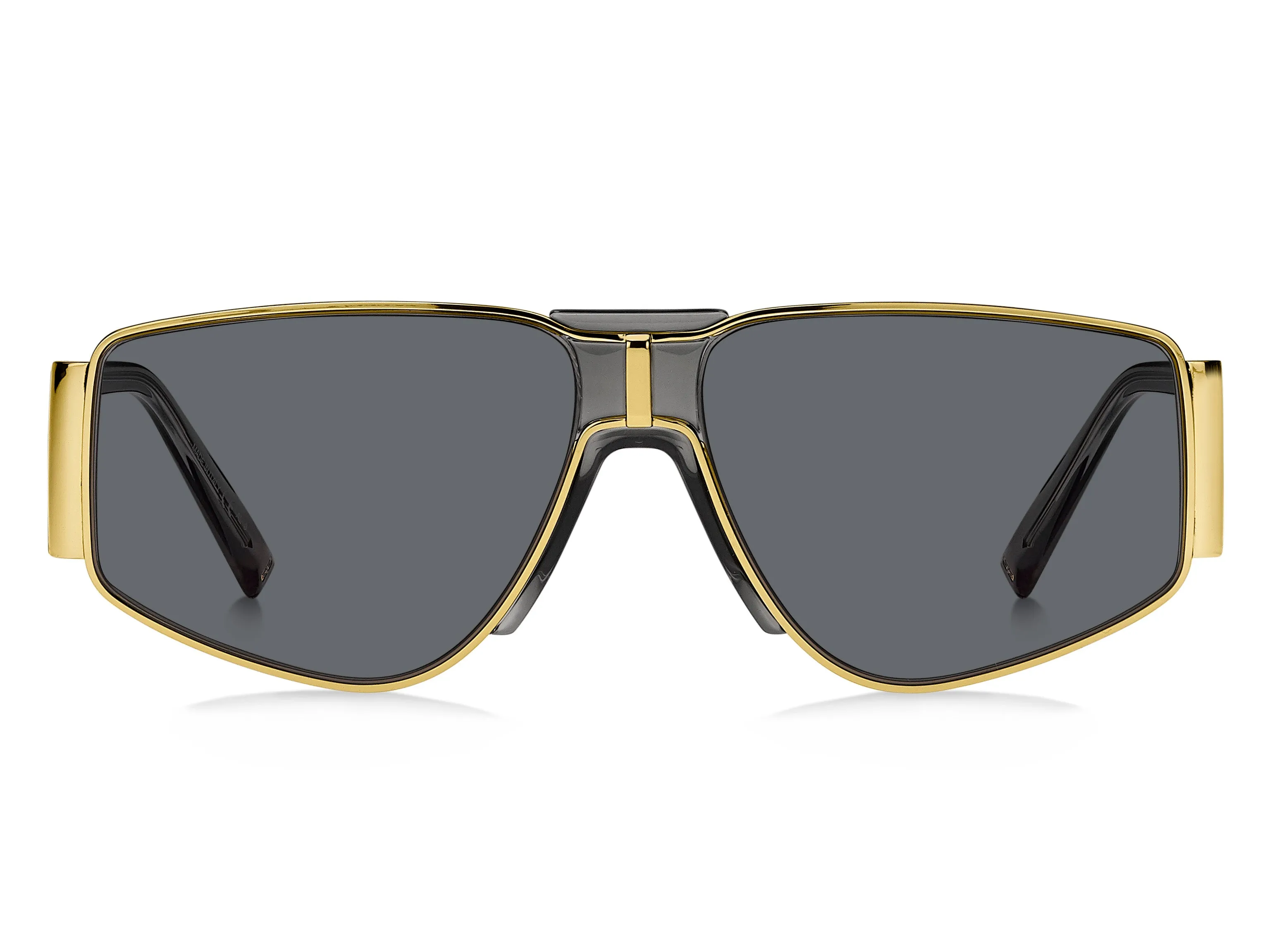 Givenchy GV 7166/S 2F7/IR Occhiali da sole Metallo Oro Grigio Squadrata Normale - immagine 2