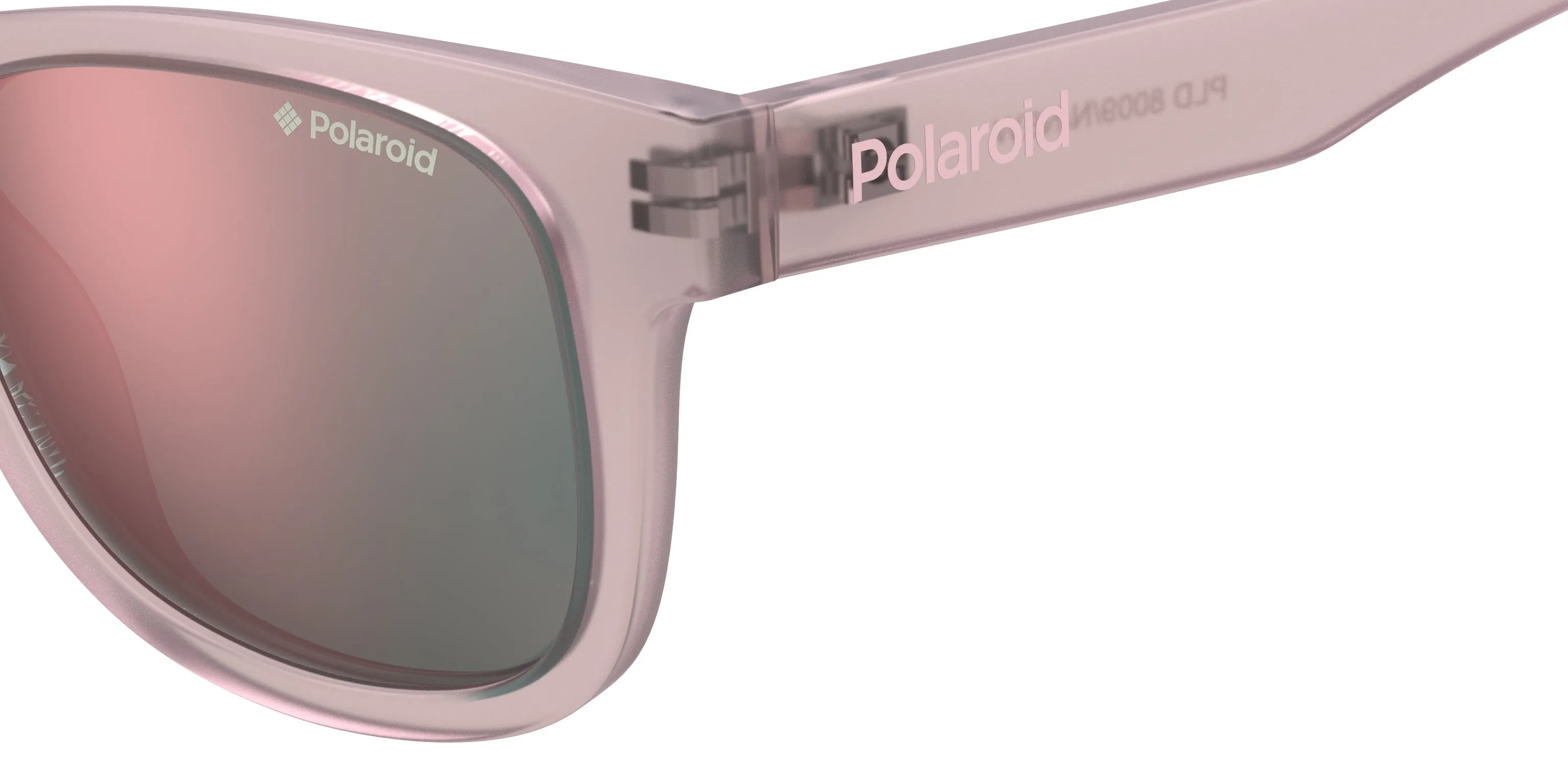 Polaroid PLD 8009/N/NEW FWM/JQ Occhiali da sole bambino Plastica Rosa Grigio Squadrata Polarizzata Multistrato - immagine 3