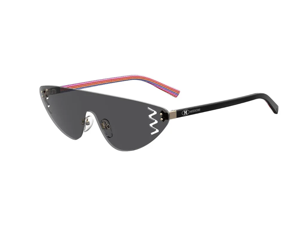 Missoni MMI 0001/S 807/IR Occhiali da sole Plastica Nero Grigio Geometrica Normale - immagine 1