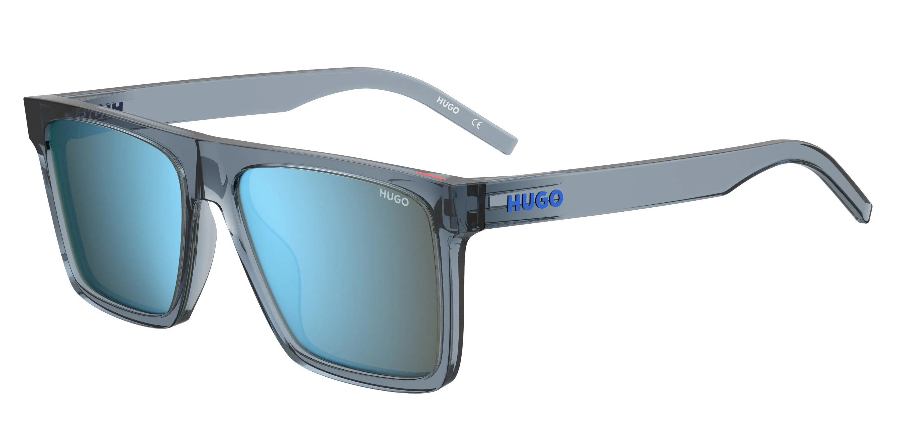 Hugo Boss HG 1069/S PJP/3J Occhiali da sole Plastica Blu Blu Squadrata Normale Specchiato - immagine 1