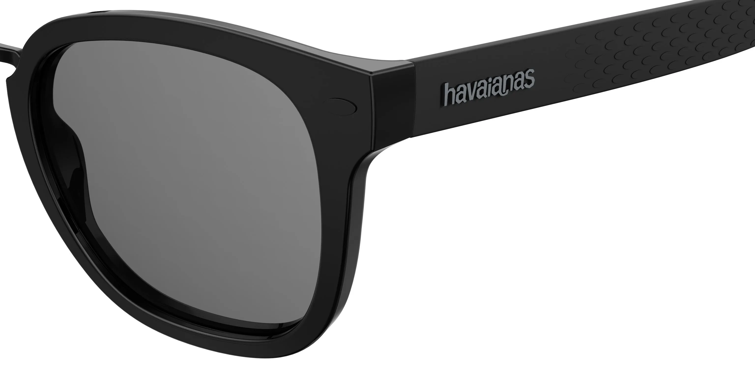 Havaianas GUAECA 807/IR Occhiali da sole Plastica Nero Grigio Squadrata Normale - immagine 3