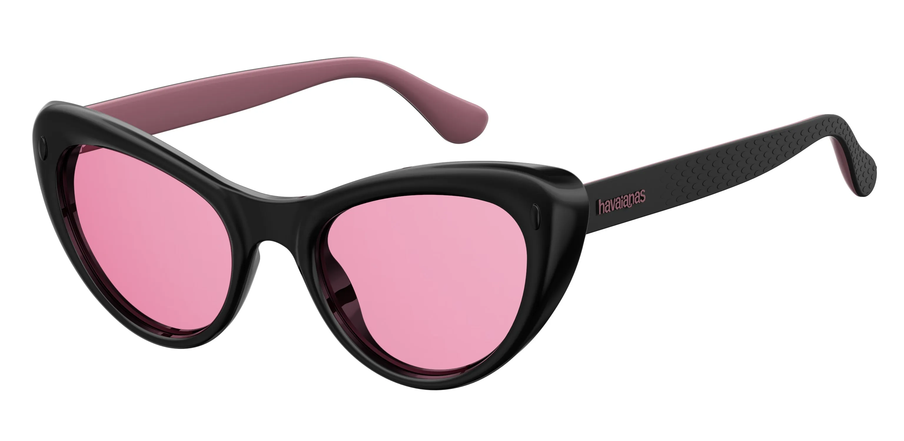Havaianas CONCHAS 807/U1 Occhiali da sole Plastica Nero Rosa Cat Eye Normale - immagine 1