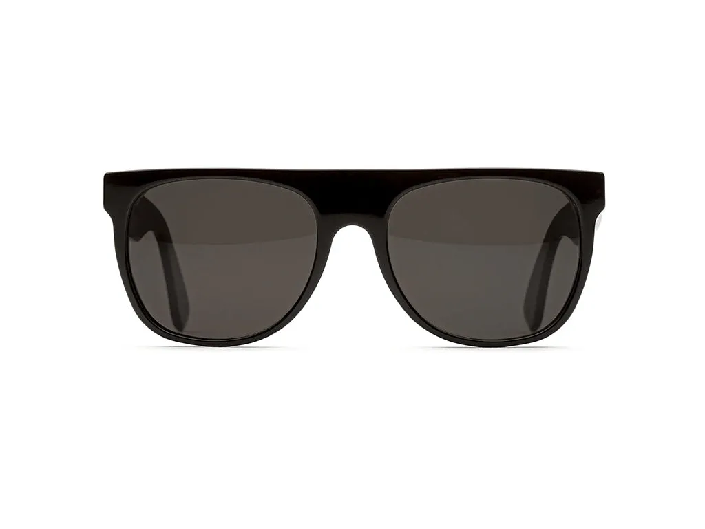 Retrosuperfuture FZQ FLAT TOP BLACK Occhiali da sole Acetato Nero Nero Pilot Normale - immagine 2