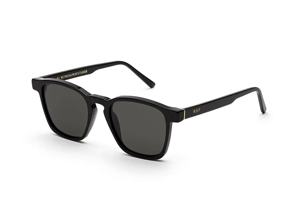 Retrosuperfuture 4F3 UNICO BLACK Occhiali da sole Acetato Nero Nero Squadrata - immagine 1