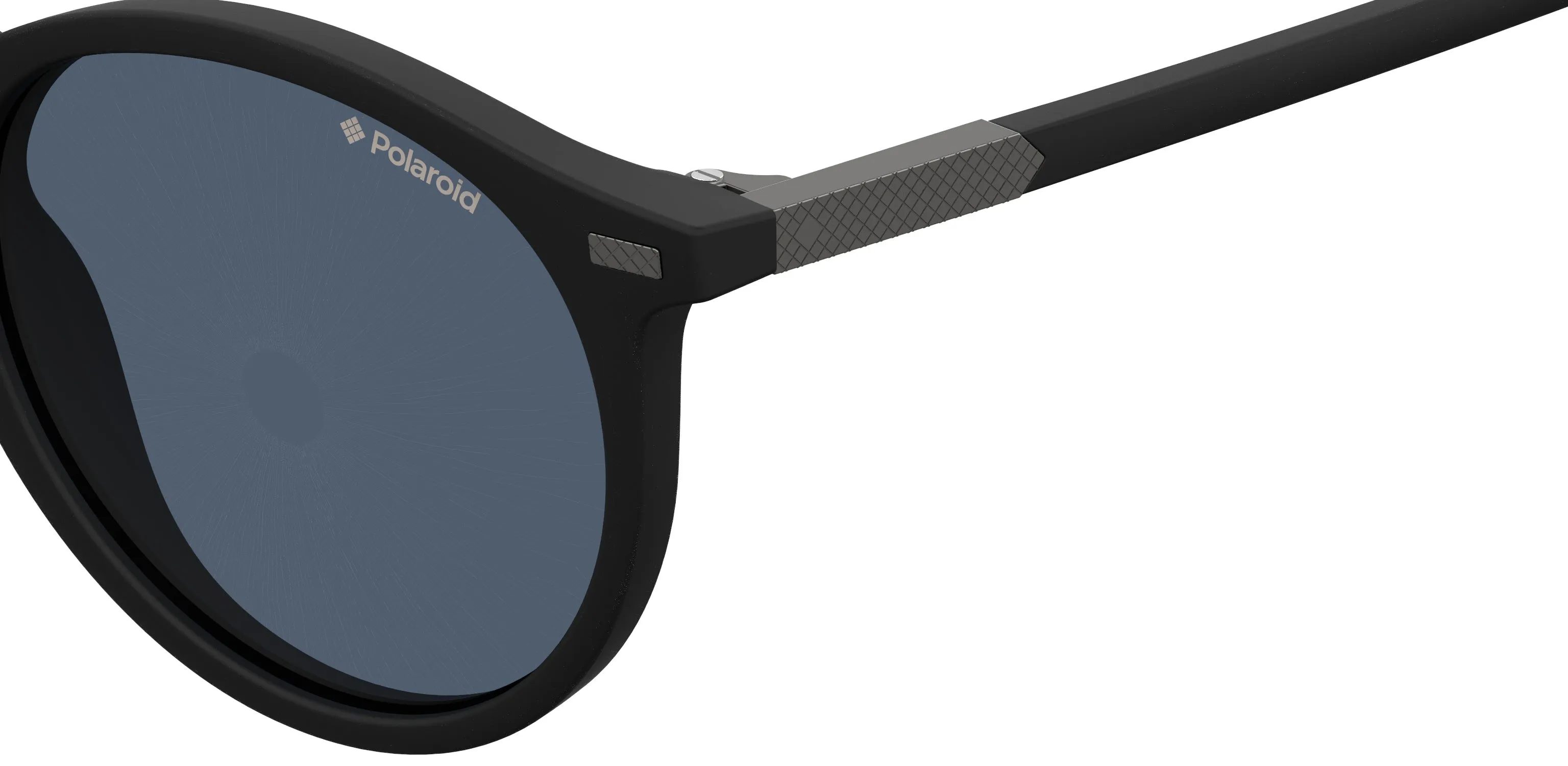 Polaroid PLD 2086/S 003/C3 Occhiali da sole Plastica Nero Grigio Rotonda Polarizzata - immagine 3