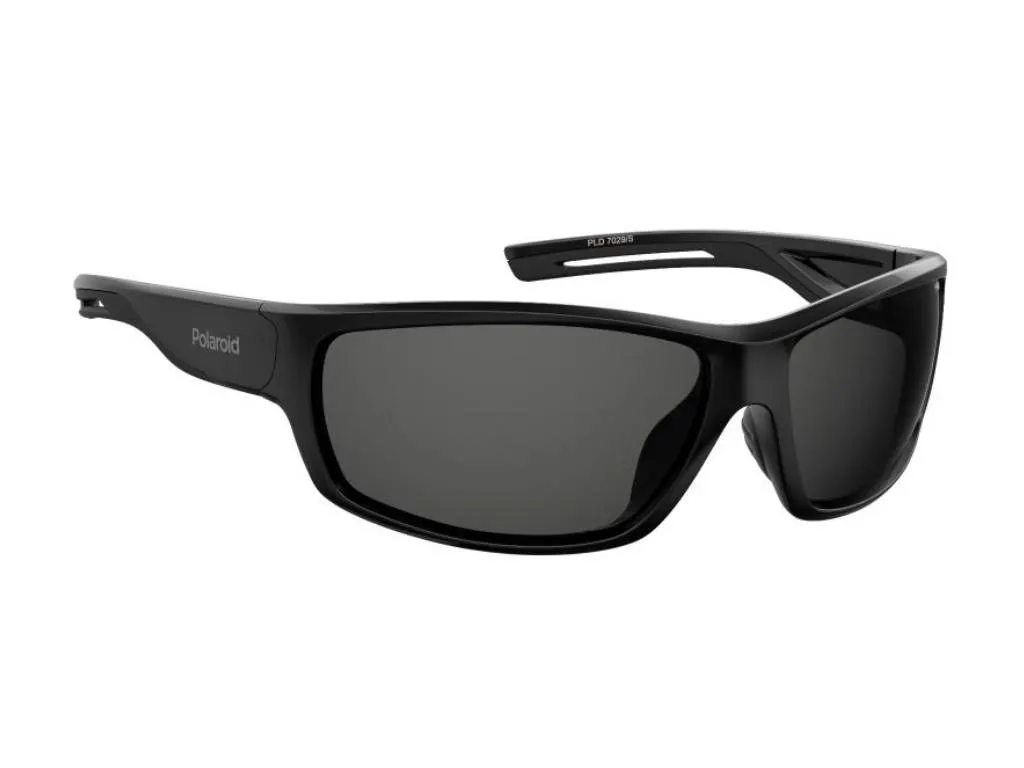 Polaroid PLD 7029/S 807/M9 Occhiali da sole Plastica Nero Grigio Squadrata Polarizzata - immagine 2