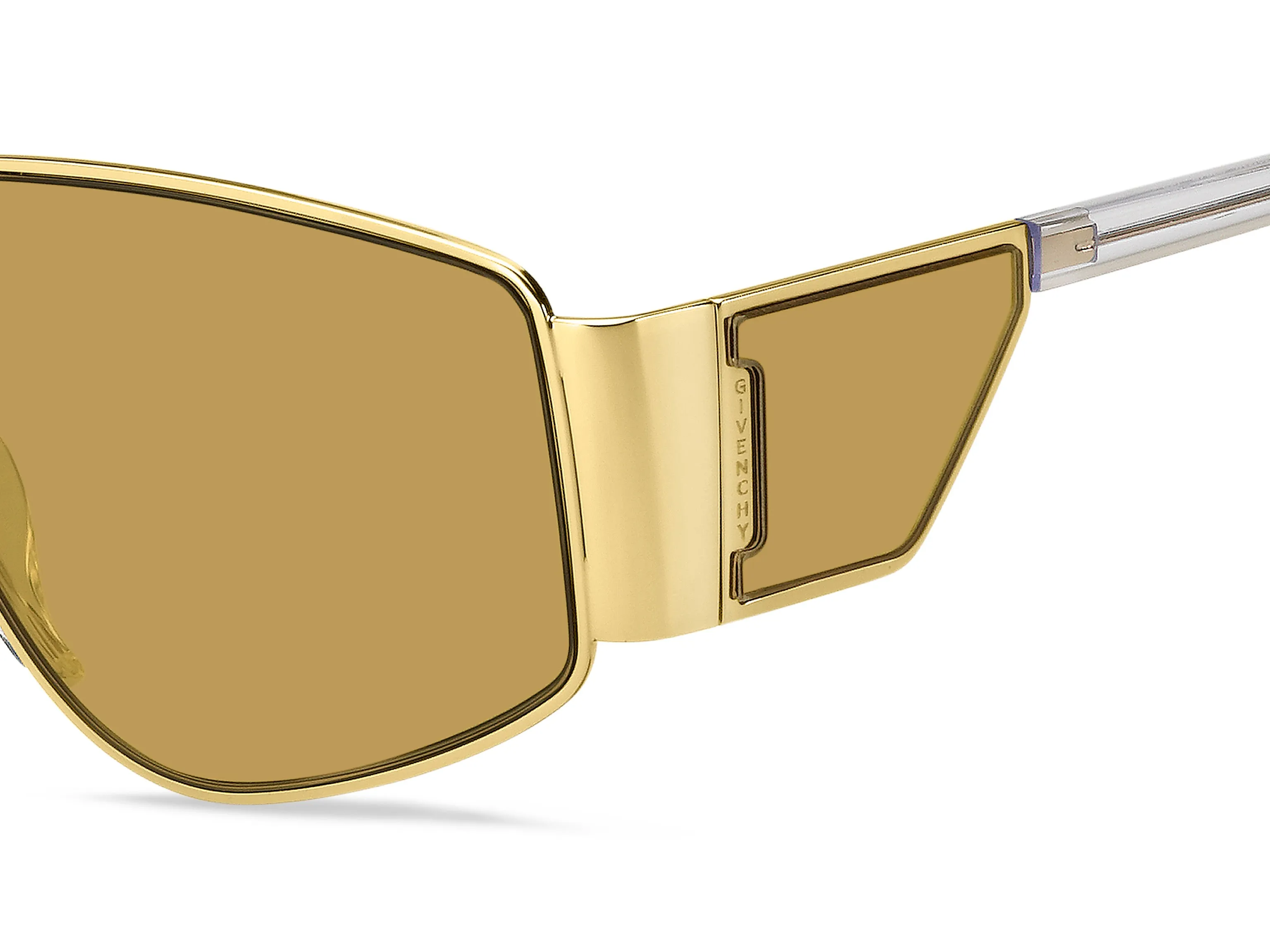 Givenchy GV 7166/S DYG/70 Occhiali da sole Metallo Oro Marrone Squadrata Normale - immagine 3