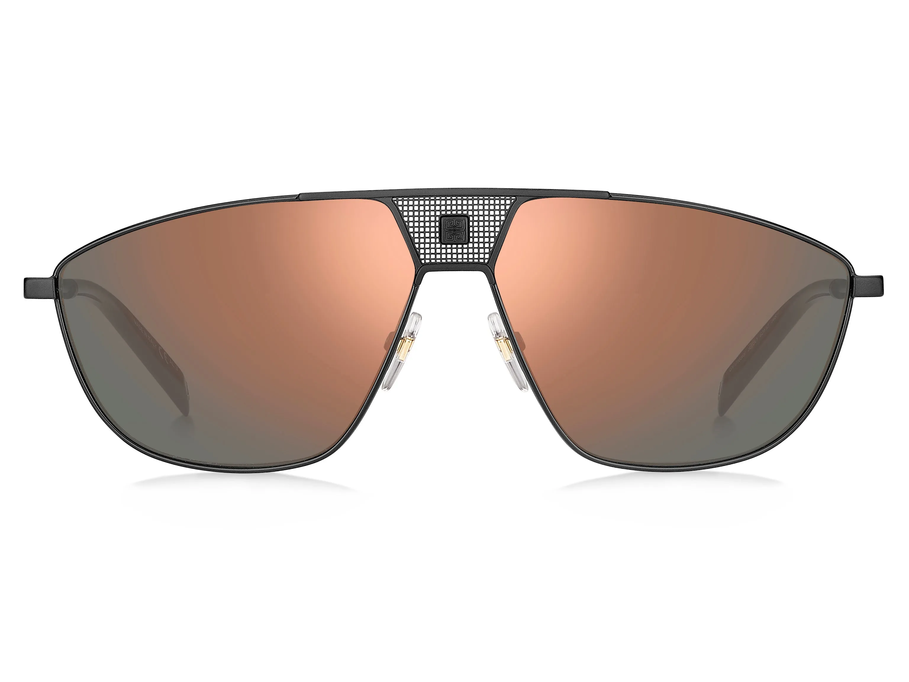Givenchy GV 7163/S 807/JO Occhiali da sole Metallo Nero Grigio Squadrata Normale Specchiato - immagine 2