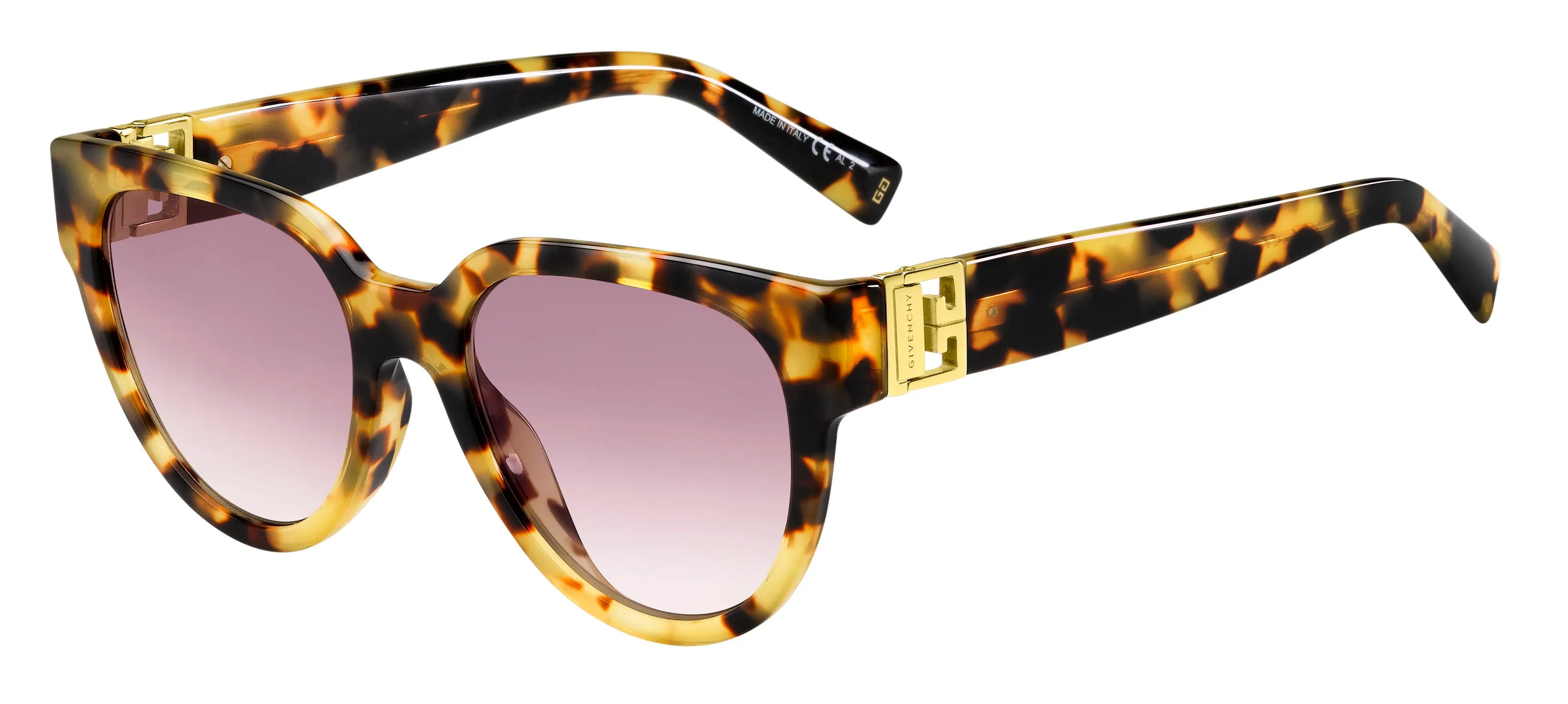 Givenchy GV 7155/G/S SX7/VT Occhiali da sole Acetato Havana Rosa Rotonda Normale Sfumato - immagine 1