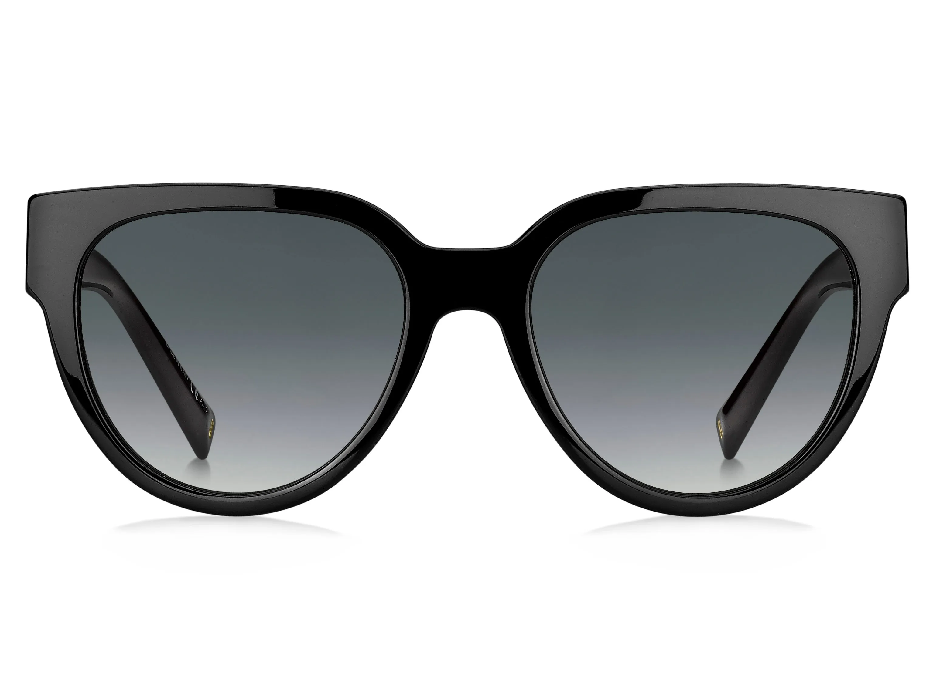 Givenchy GV 7155/G/S 807/9O Occhiali da sole Acetato Nero Grigio Rotonda Normale Sfumato - immagine 2