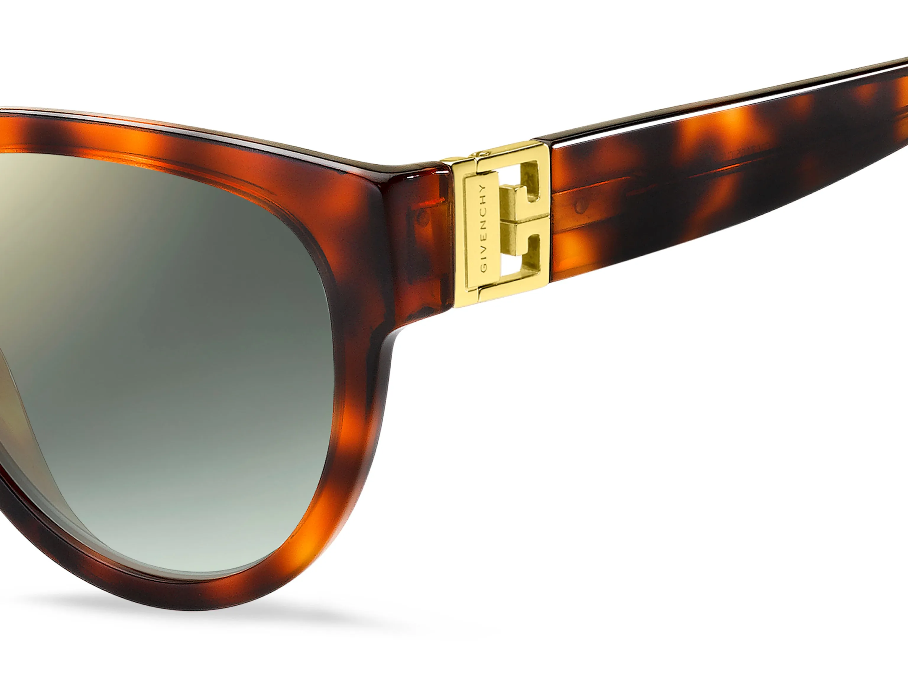 Givenchy GV 7155/G/S 0UC/EZ Occhiali da sole Acetato Havana Grigio Rotonda Normale Sfumato - immagine 3
