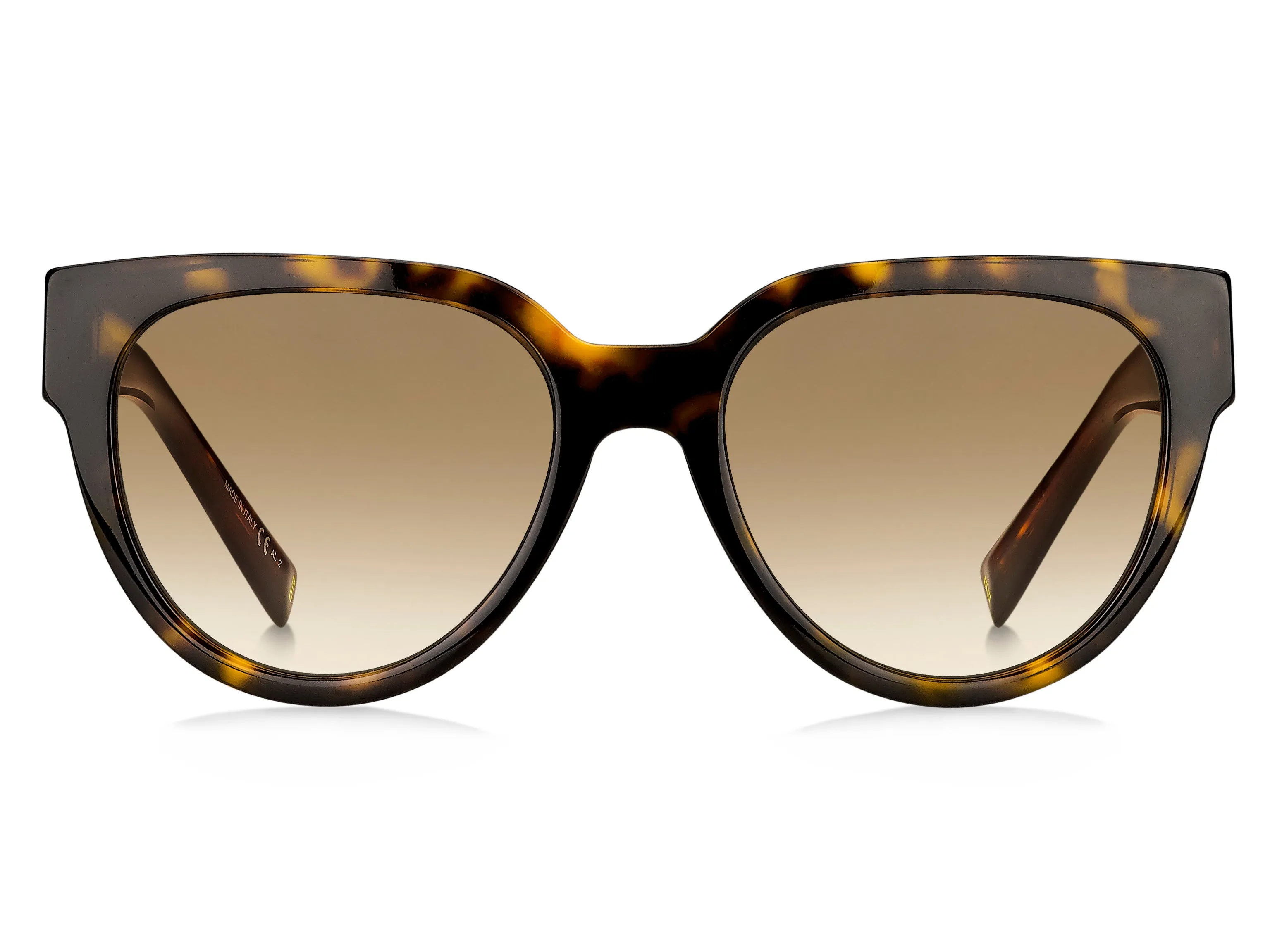 Givenchy GV 7155/G/S 086/HA Occhiali da sole Acetato Havana Marrone Rotonda Normale Sfumato - immagine 2