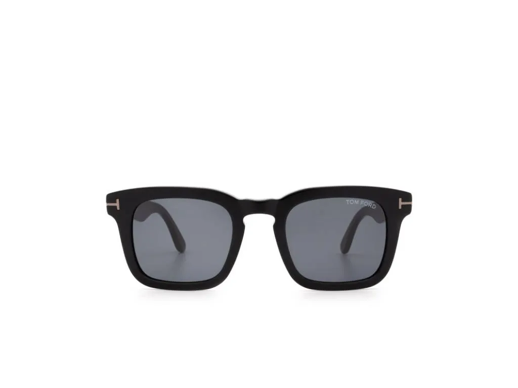 TOM FORD FT0751-N DAX 01A Occhiali da sole Acetato Nero Grigio Squadrata Normale - immagine 2