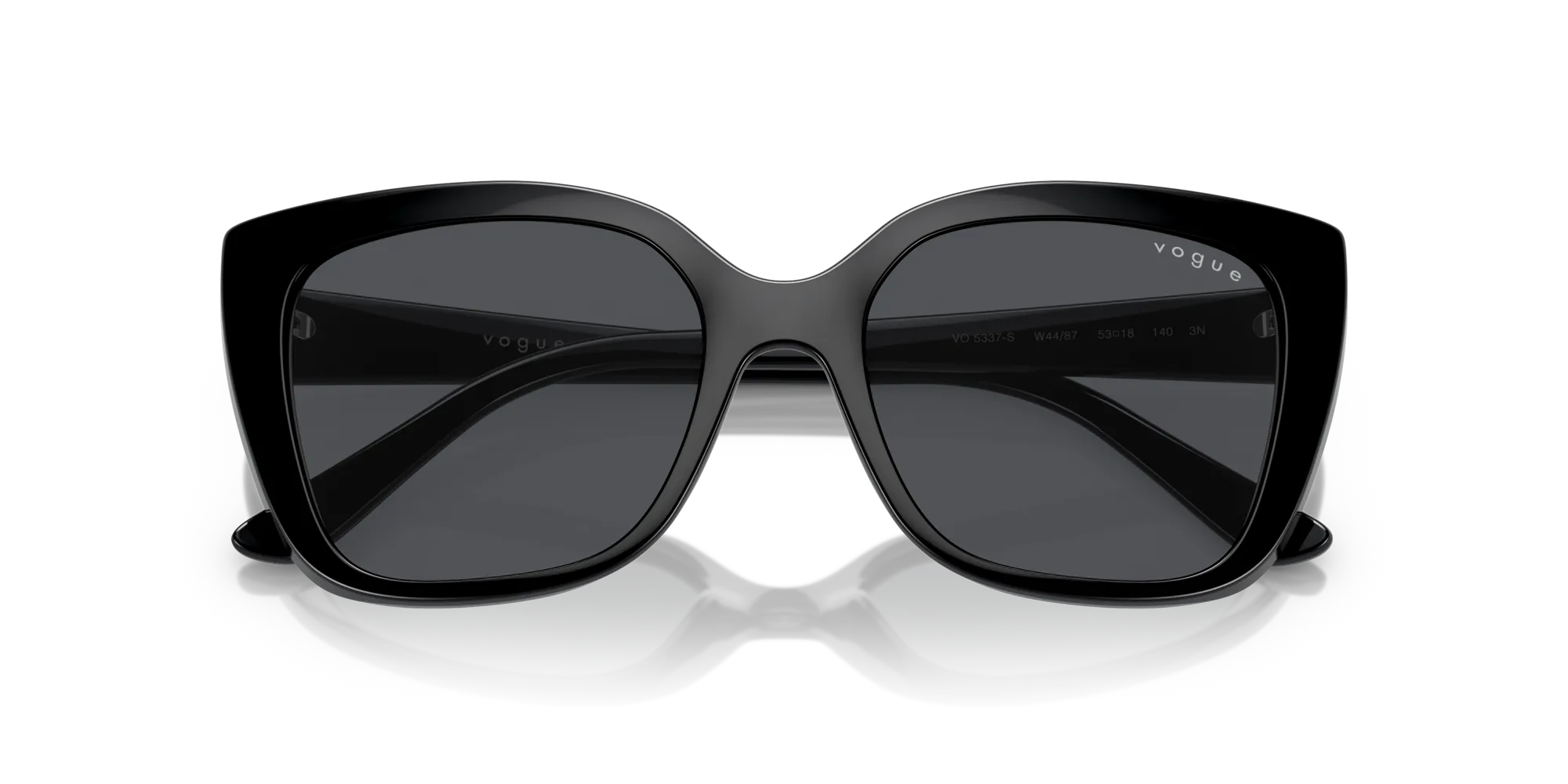 VOGUE EYEWEAR VO5337S W44/87 Occhiali da sole Iniettato Nero Grigio Squadrata Normale - immagine 2
