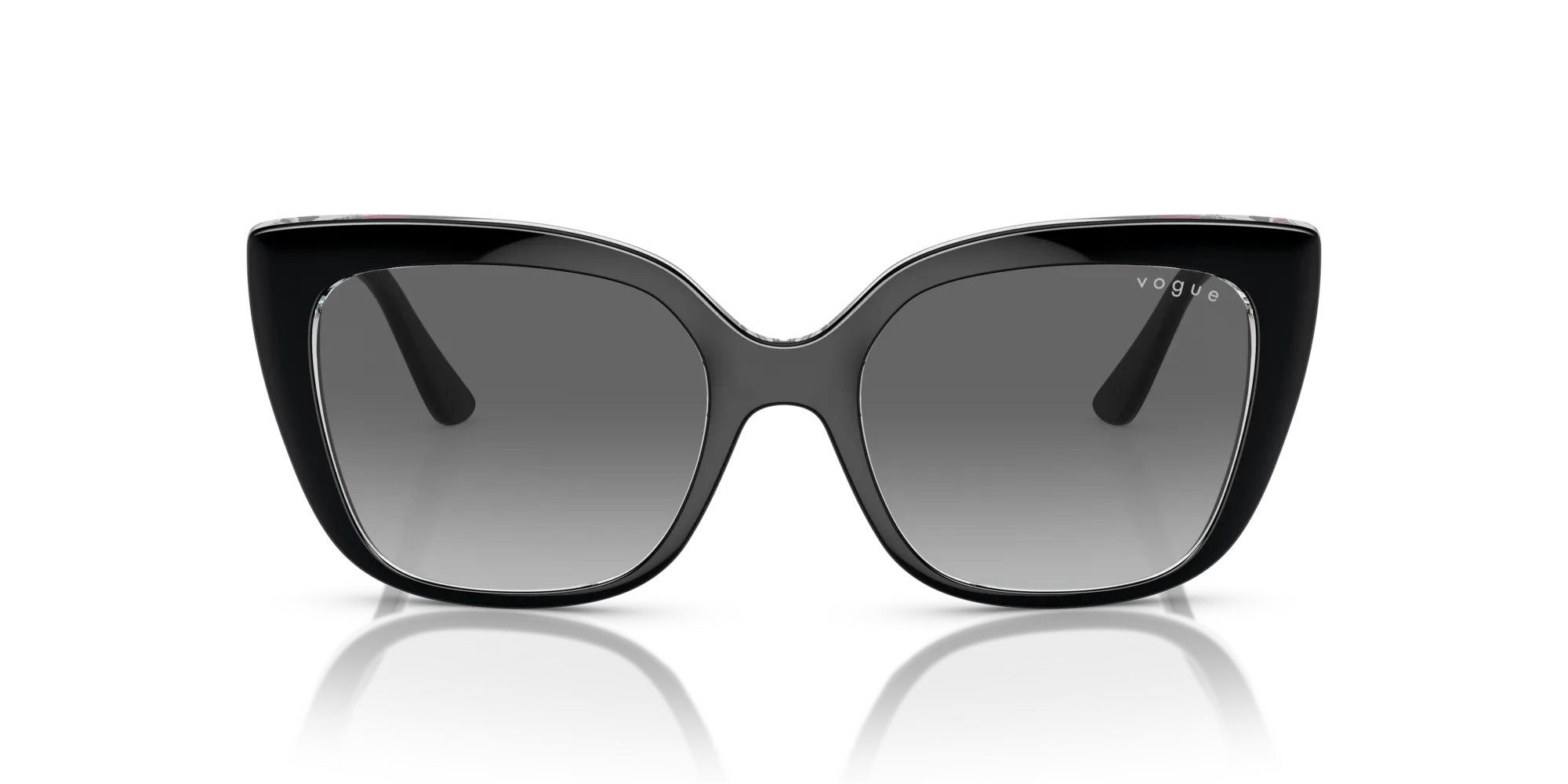 VOGUE EYEWEAR VO5337S 283911 Occhiali da sole Iniettato Nero Grigio Squadrata Normale Sfumato - immagine 3
