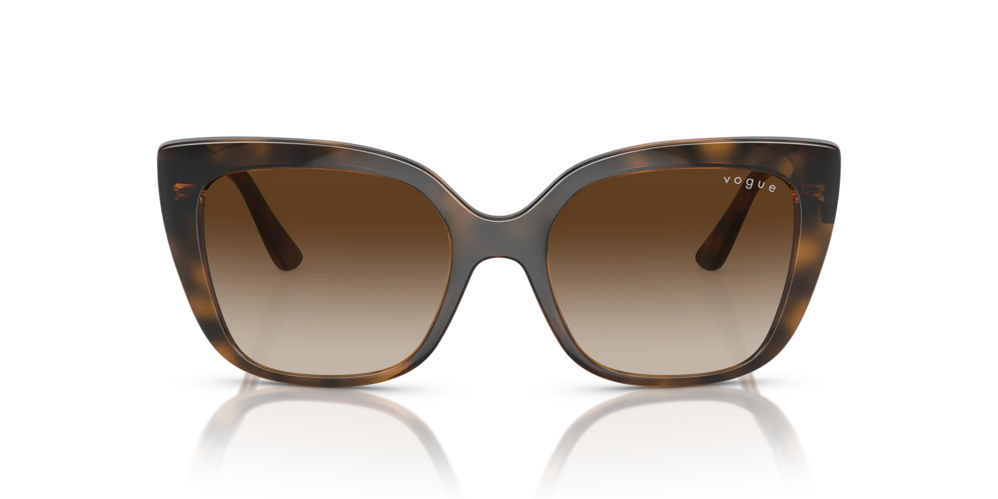 VOGUE EYEWEAR VO5337S 238613 Occhiali da sole Iniettato Marrone Marrone Squadrata Normale Sfumato - immagine 3