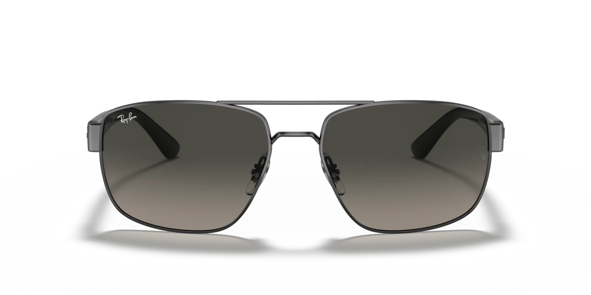Ray - Ban RB3663 004/71 Occhiali da sole Metallo Grigio Grigio Geometrica Normale Sfumato - immagine 3
