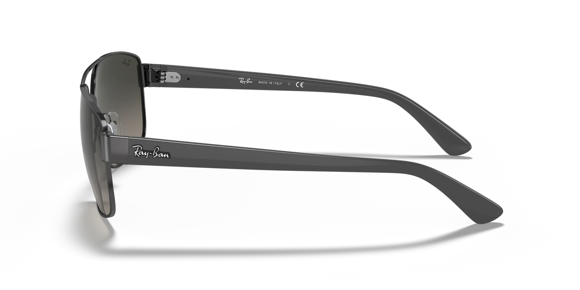 Ray - Ban RB3663 004/71 Occhiali da sole Metallo Grigio Grigio Geometrica Normale Sfumato - immagine 4