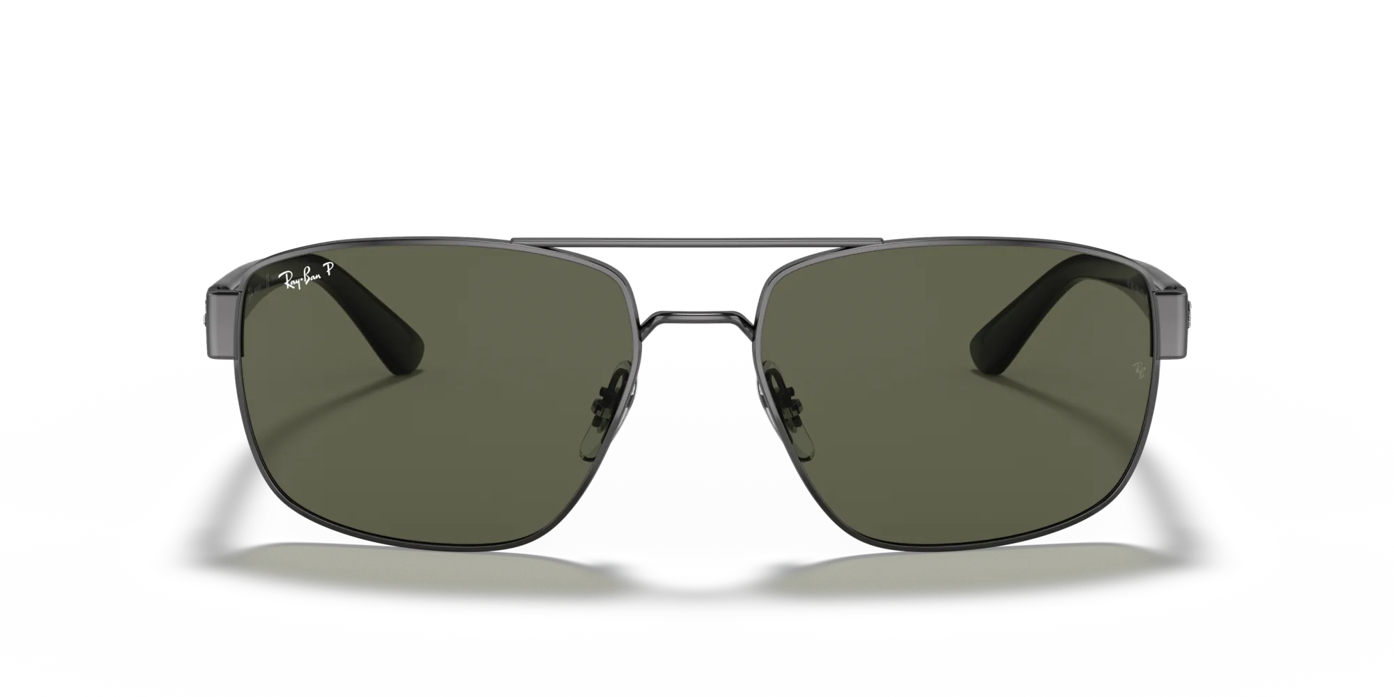 Ray - Ban RB3663 004/58 Occhiali da sole Metallo Grigio G15 Geometrica Polarizzata - immagine 3