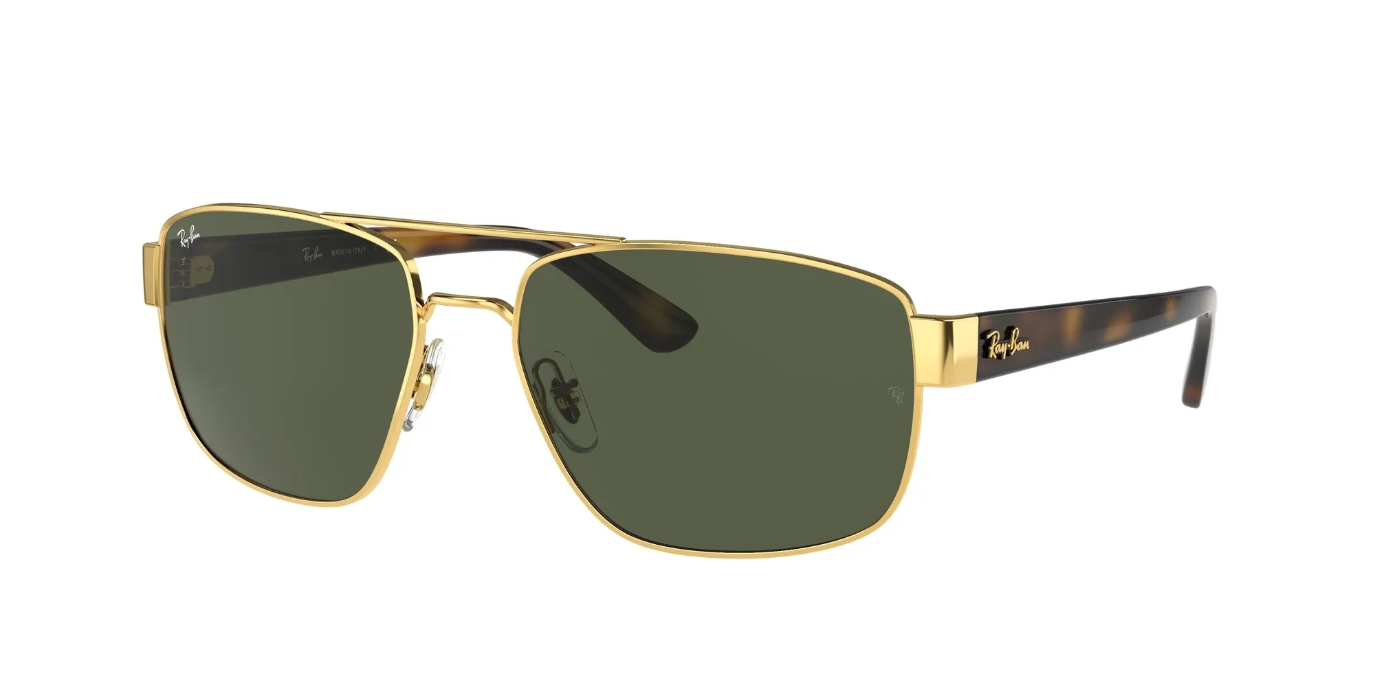 Ray - Ban RB3663 001/31 Occhiali da sole Metallo Oro G15 Geometrica Normale - immagine 1