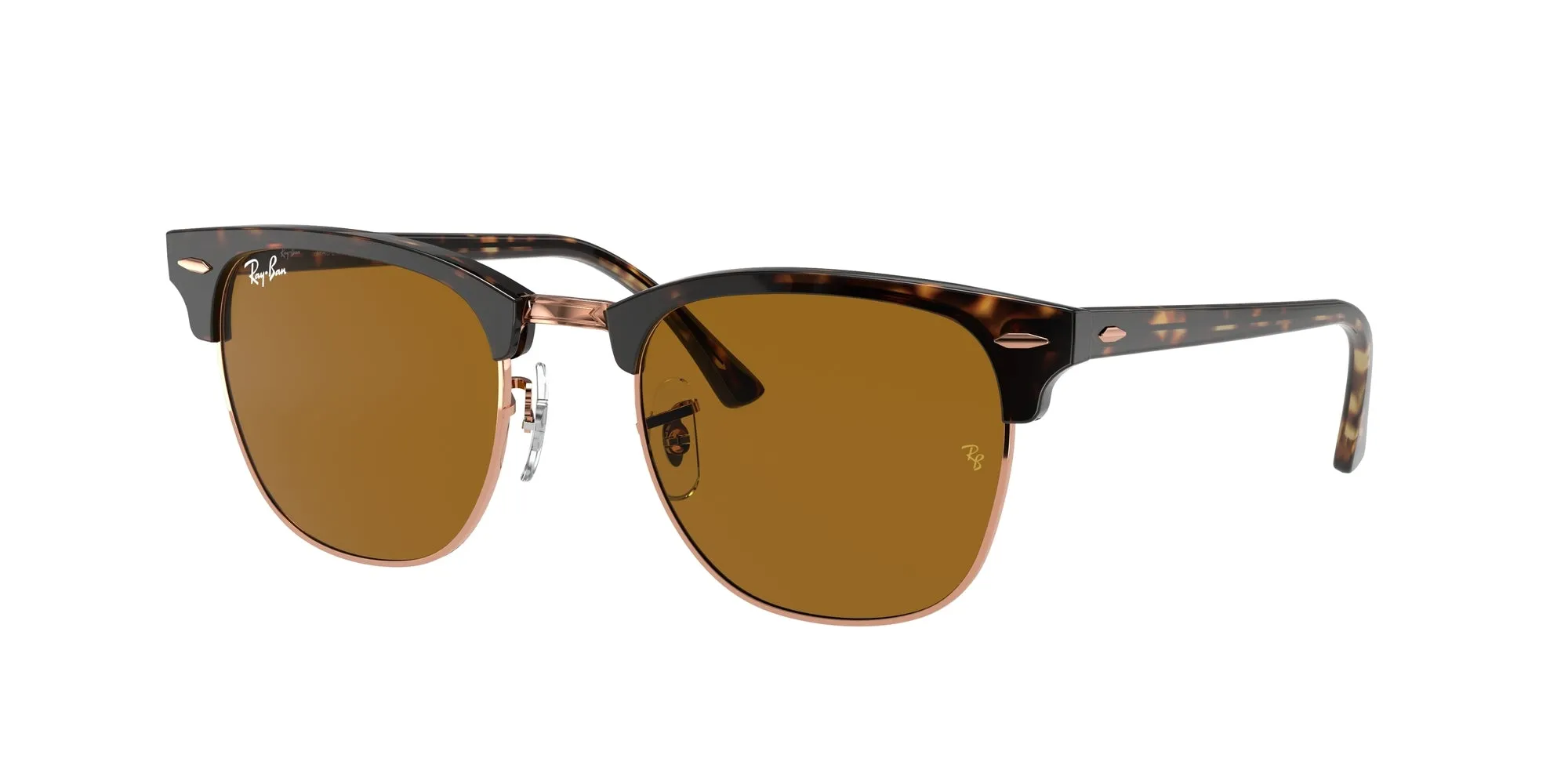 Ray - Ban RB3016 CLUBMASTER 130933 Occhiali da sole Acetato Tartaruga Marrone Squadrata Normale - immagine 1