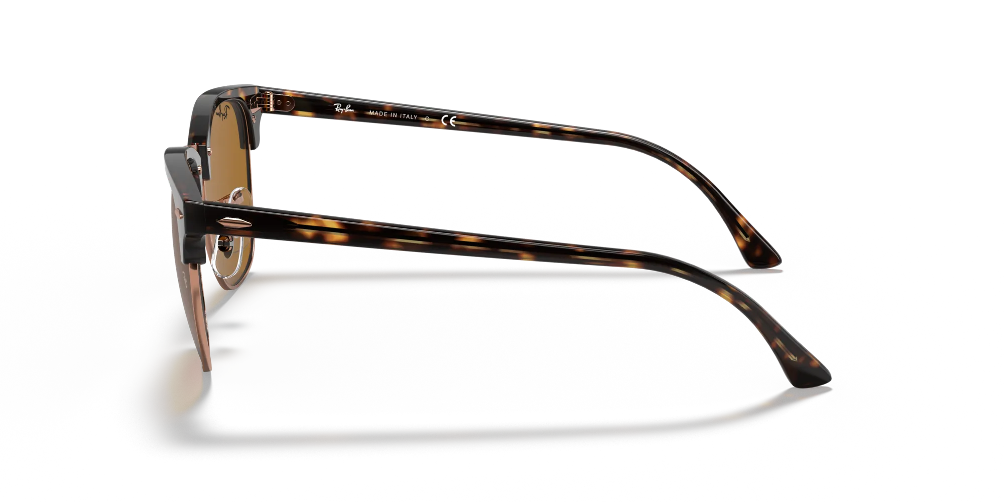 Ray - Ban RB3016 CLUBMASTER 130933 Occhiali da sole Acetato Tartaruga Marrone Squadrata Normale - immagine 4