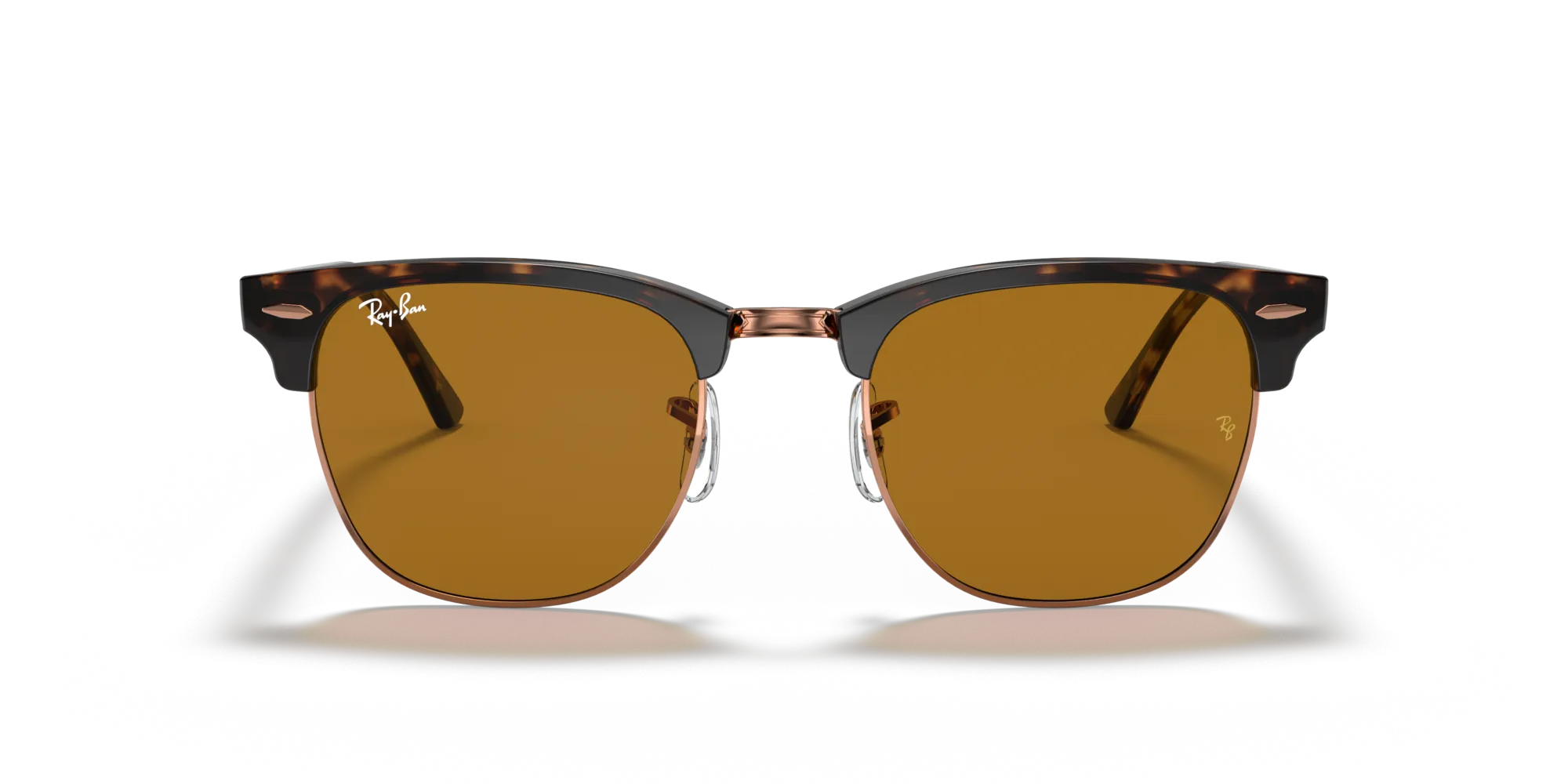 Ray - Ban RB3016 CLUBMASTER 130933 Occhiali da sole Acetato Tartaruga Marrone Squadrata Normale - immagine 3