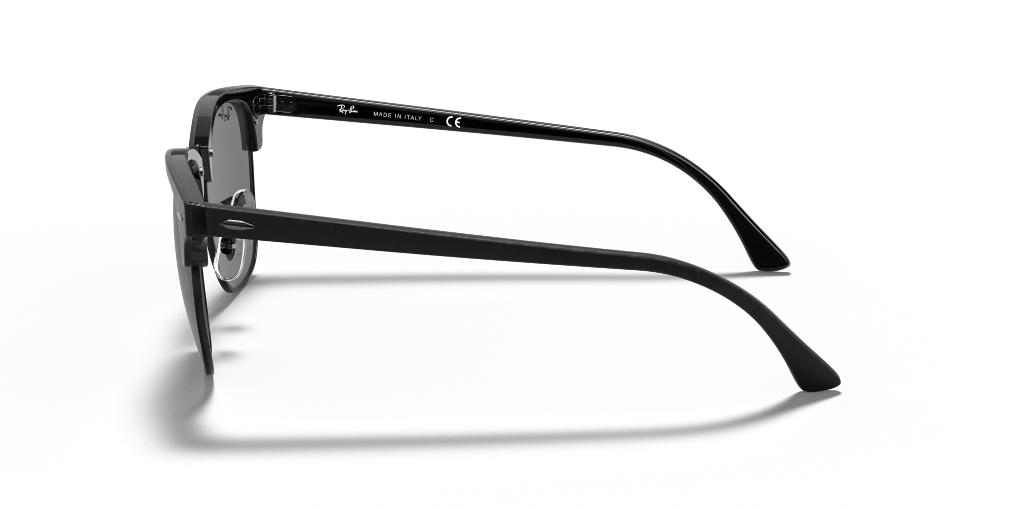 Ray - Ban RB3016 CLUBMASTER 1305B1 Occhiali da sole Acetato Nero Grigio Squadrata Normale - immagine 4