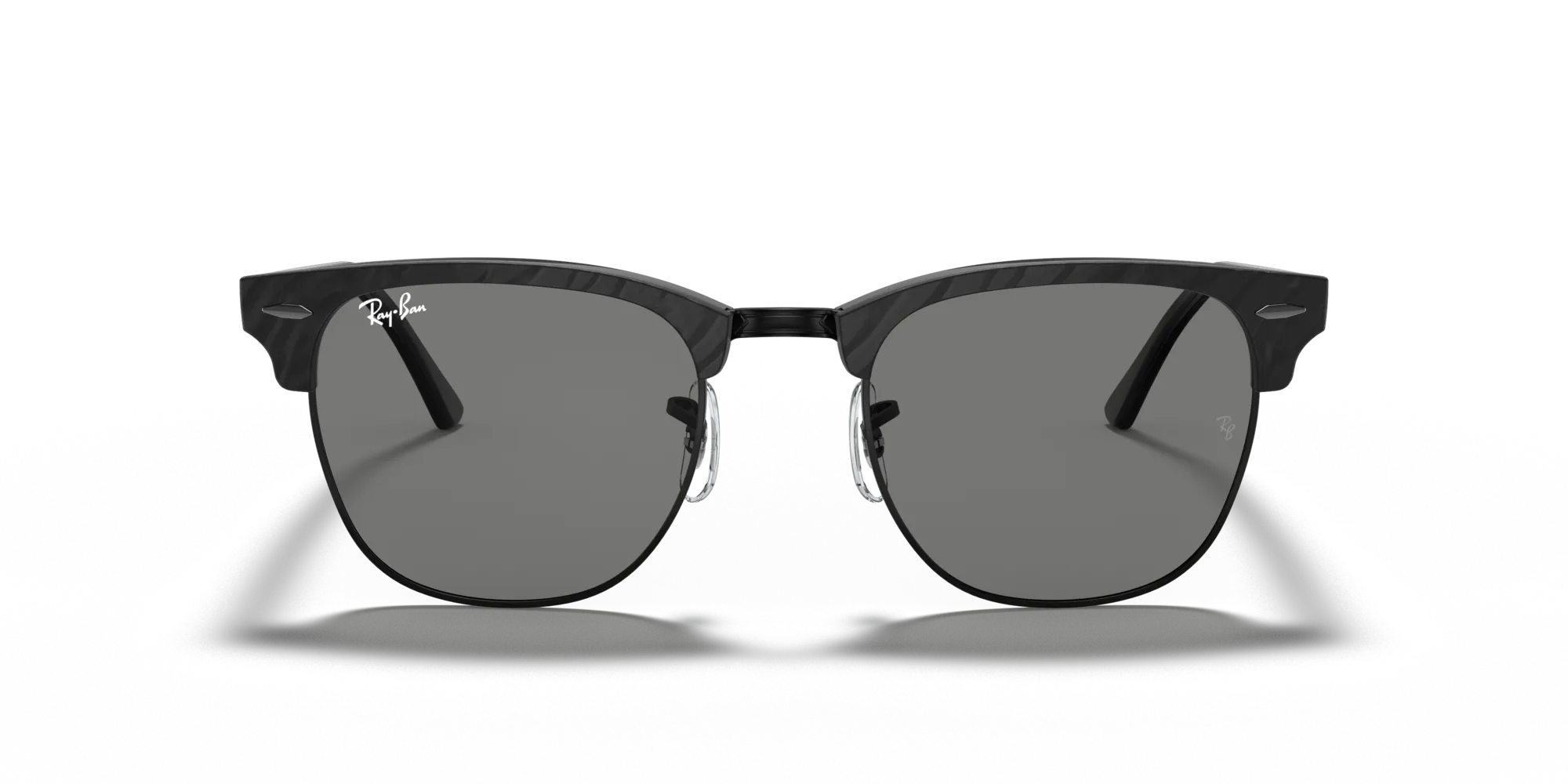 Ray - Ban RB3016 CLUBMASTER 1305B1 Occhiali da sole Acetato Nero Grigio Squadrata Normale - immagine 3
