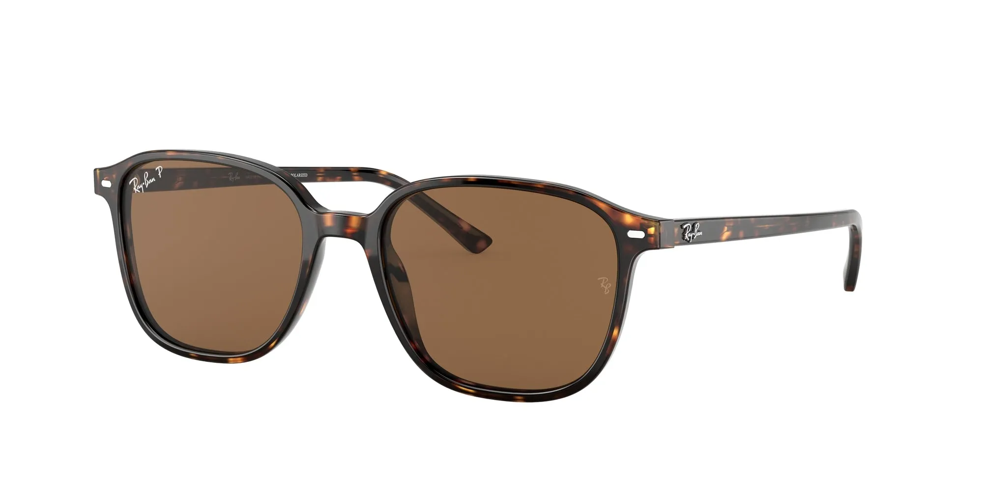 Ray - Ban RB2193 LEONARD 902/57 Occhiali da sole Acetato Tartaruga Marrone Squadrata Polarizzata - immagine 1