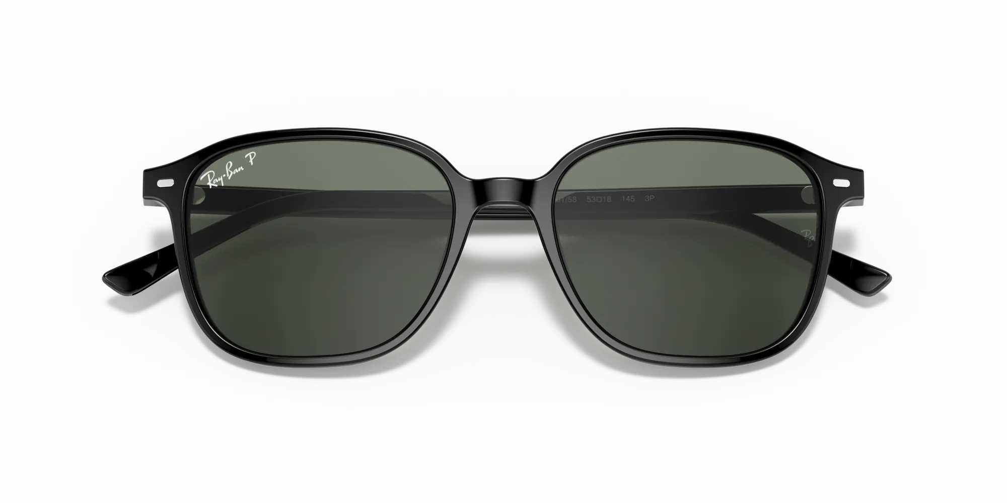 Ray - Ban RB2193 LEONARD 901/58 Occhiali da sole Plastica Havana Verde Squadrata Polarizzata - immagine 2