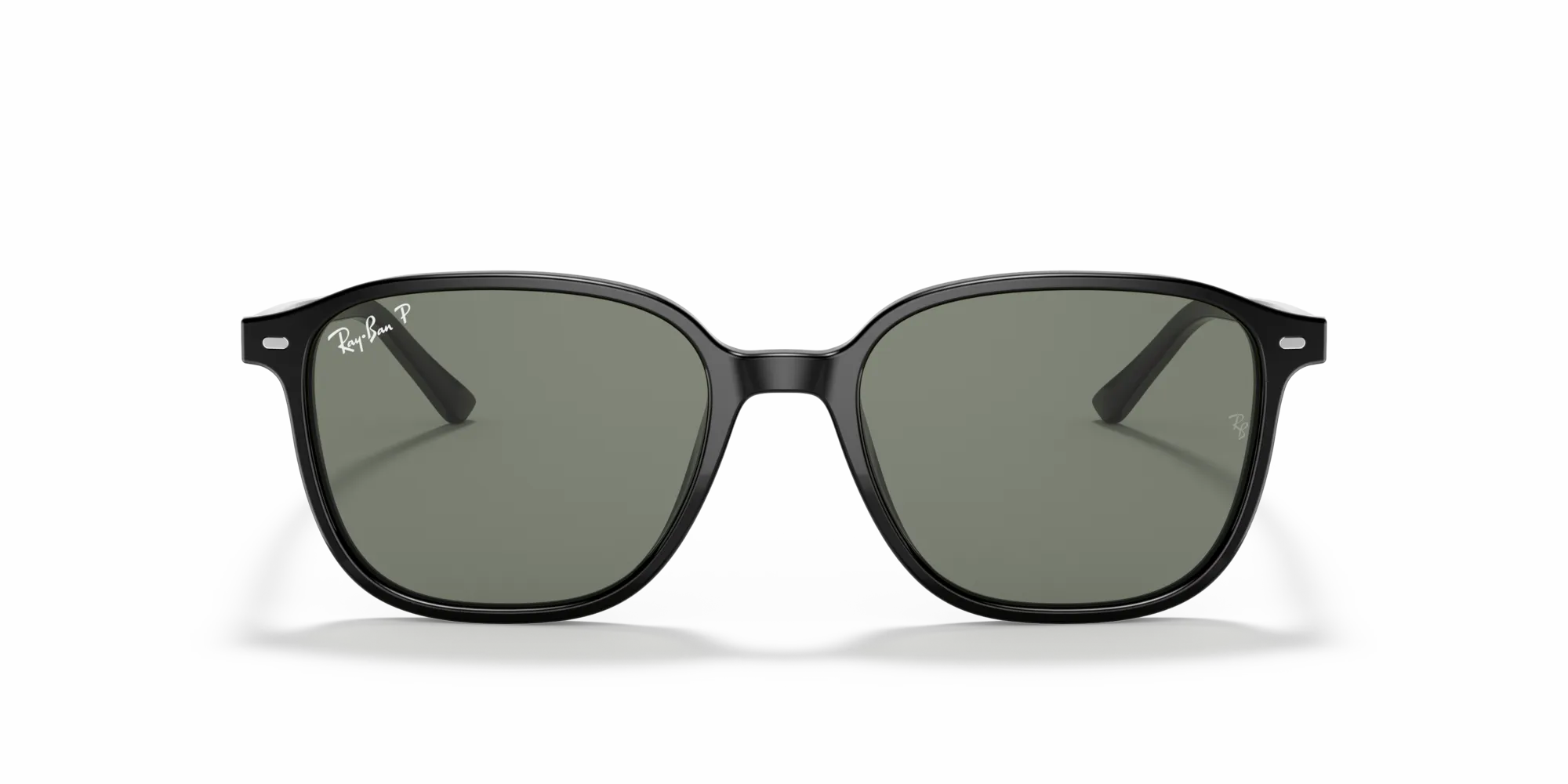 Ray - Ban RB2193 LEONARD 901/58 Occhiali da sole Acetato Nero G15 Squadrata Polarizzata - immagine 3