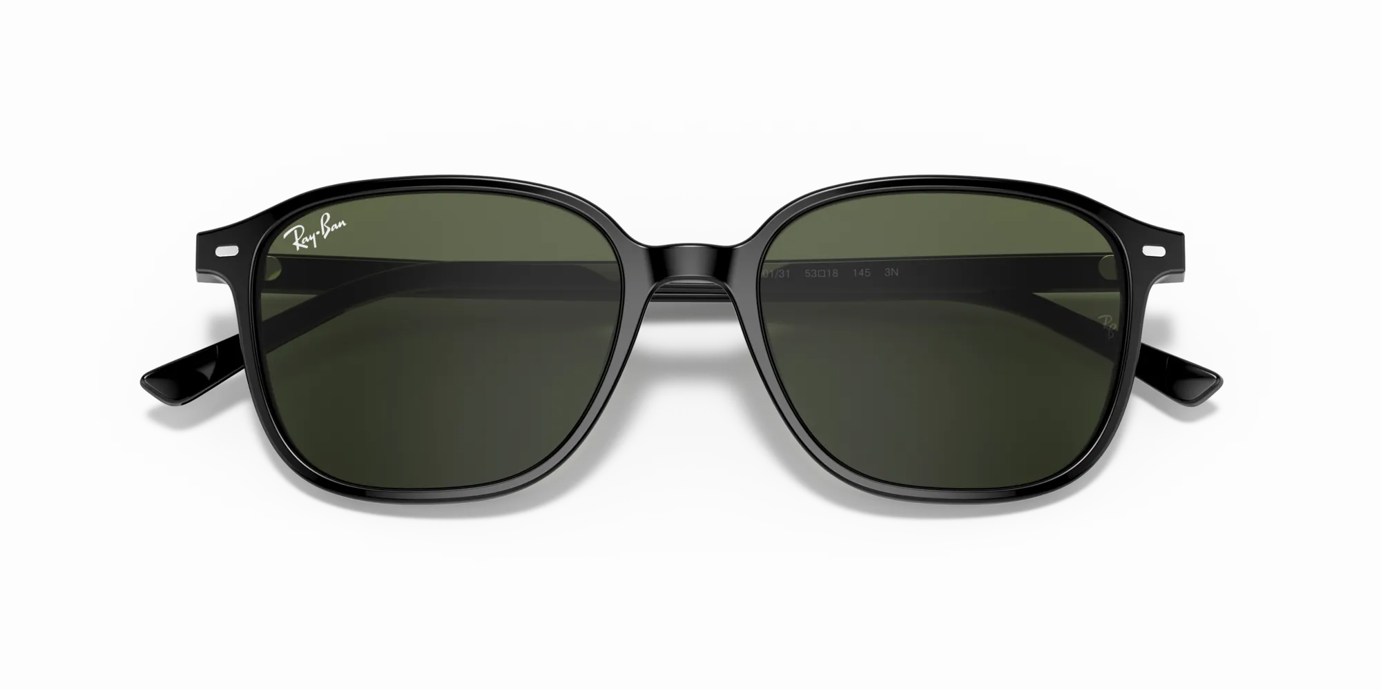 Ray - Ban RB2193 LEONARD 901/31 Occhiali da sole Acetato Nero G15 Squadrata Normale - immagine 2