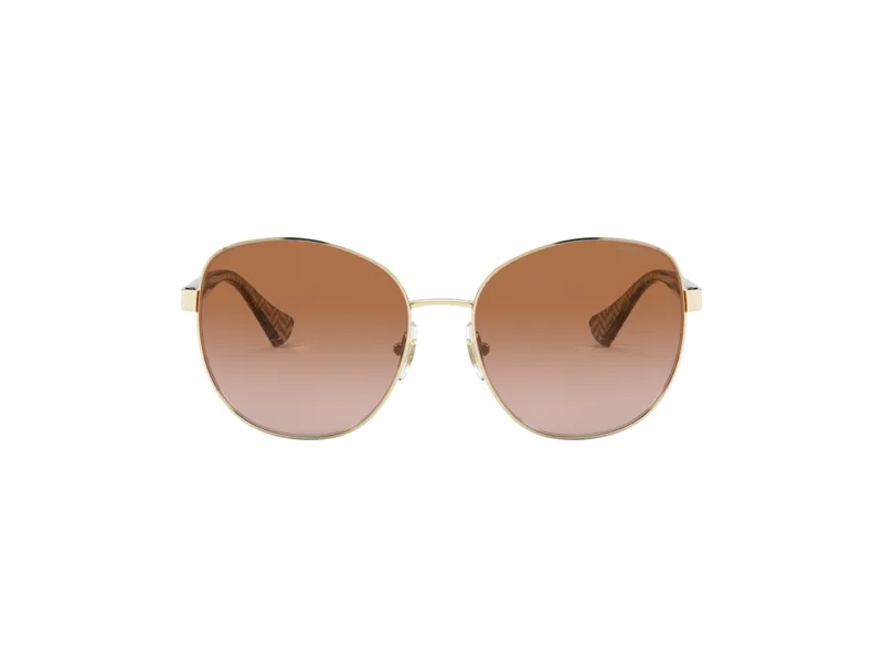 Ralph Lauren RA4131 911613 Occhiali da sole Metallo Oro Marrone Farfalla Normale Sfumato - immagine 2