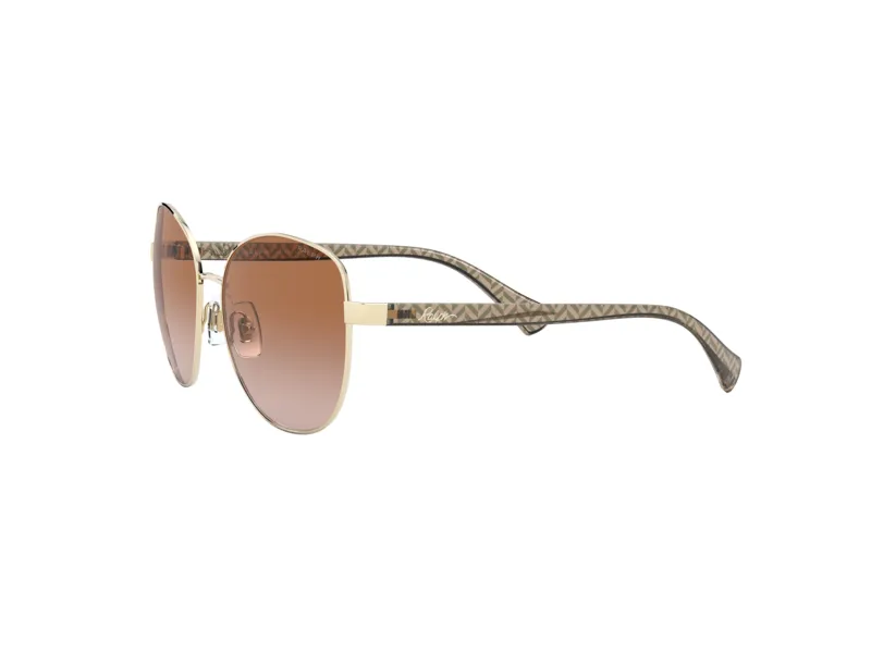 Ralph Lauren RA4131 911613 Occhiali da sole Metallo Oro Marrone Farfalla Normale Sfumato - immagine 3