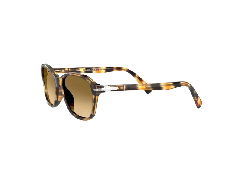 Persol PO3244S 112351 Occhiali da sole Plastica Miele Marrone Squadrata Sfumato - immagine 3